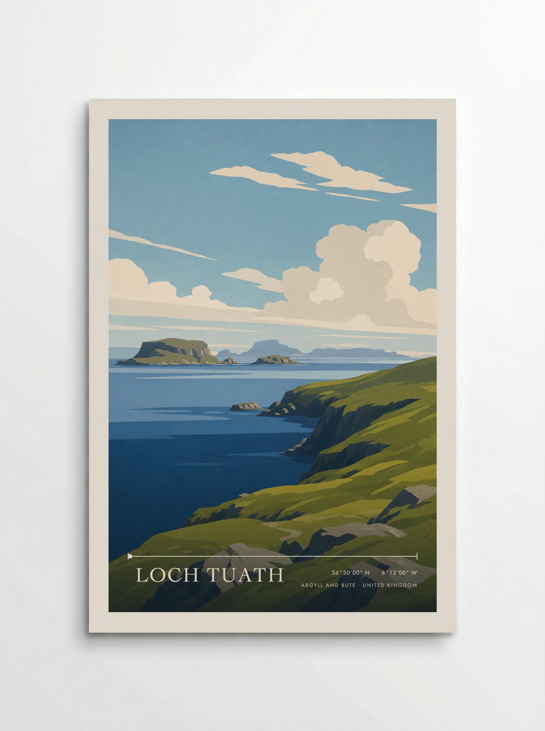 Loch Tuath Argyll and Bute United Kingdom Travel Poster - Poster