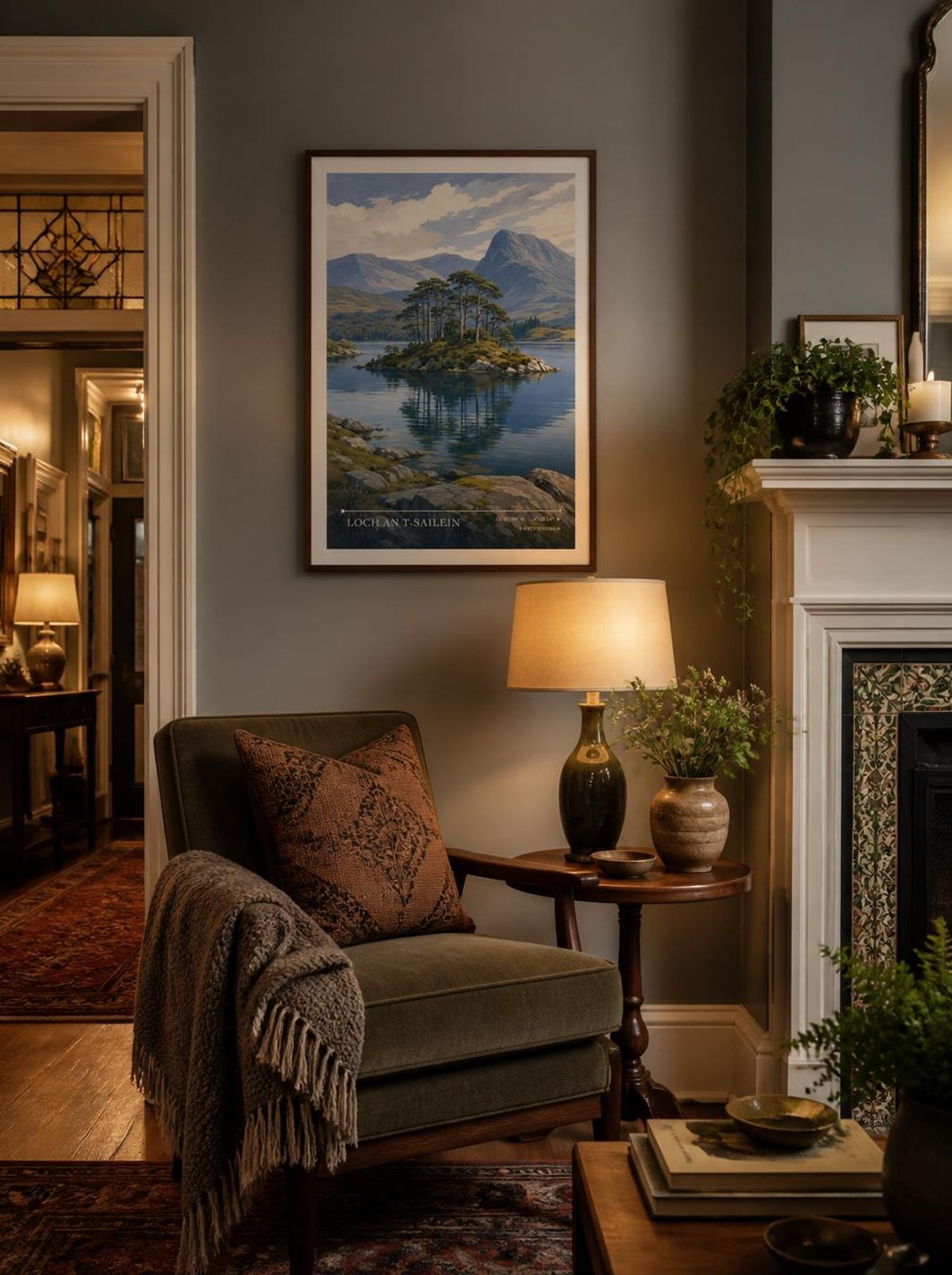 Loch an t-Sailein United Kingdom Travel Poster - Lifestyle
