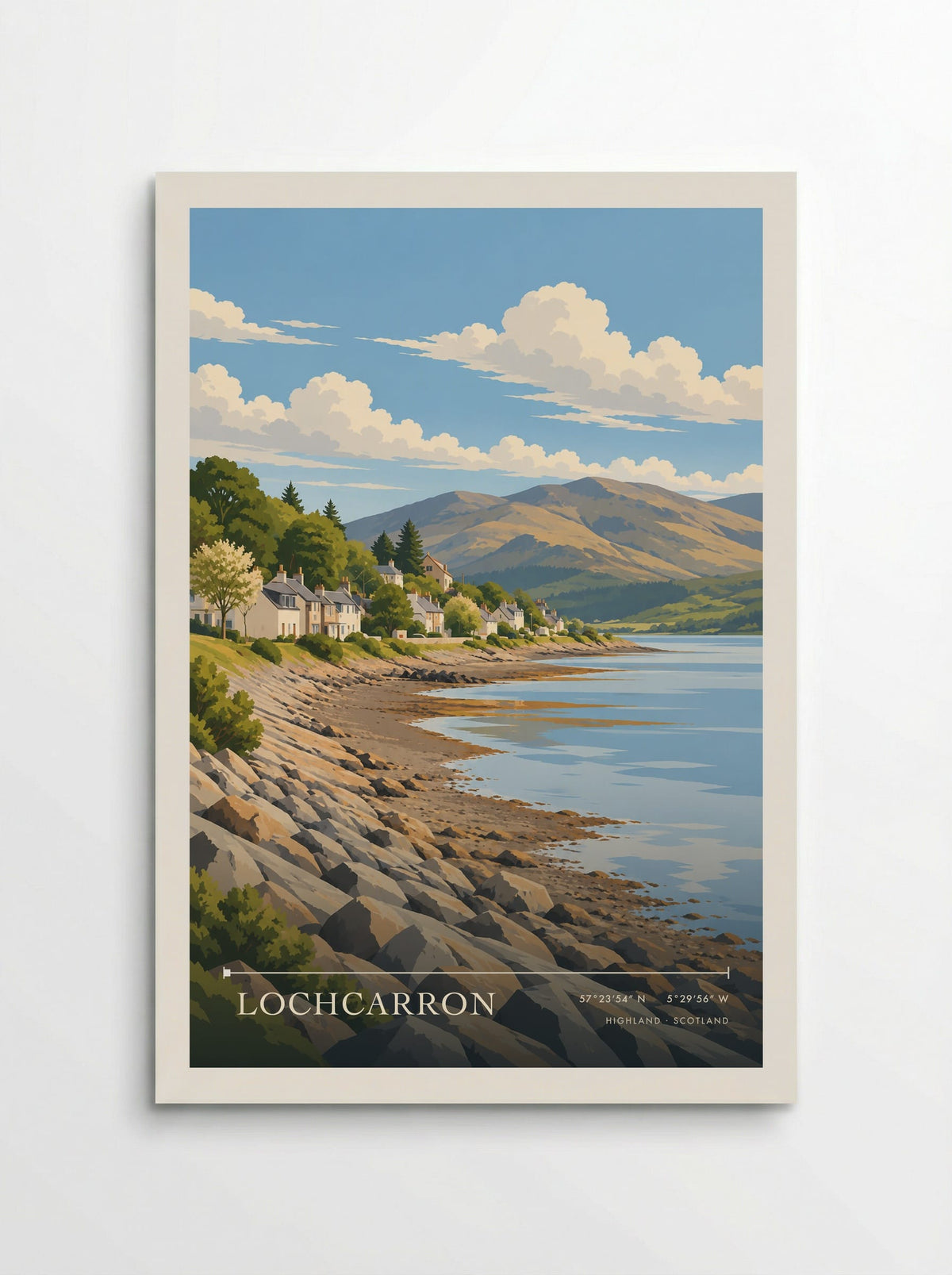 Lochcarron, Highland | Travel Poster - Poster
