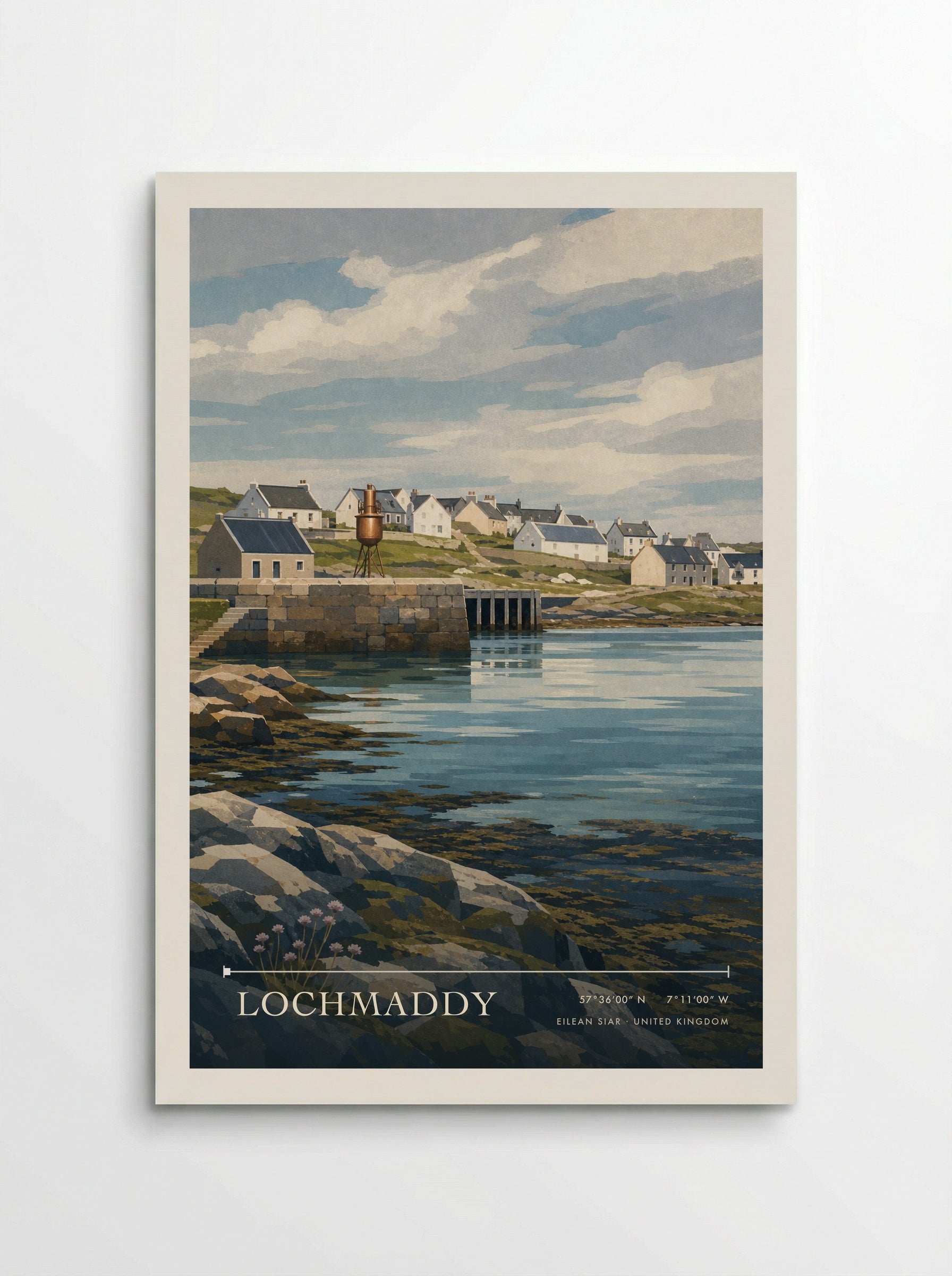 Lochmaddy Eilean Siar United Kingdom Travel Poster - Poster