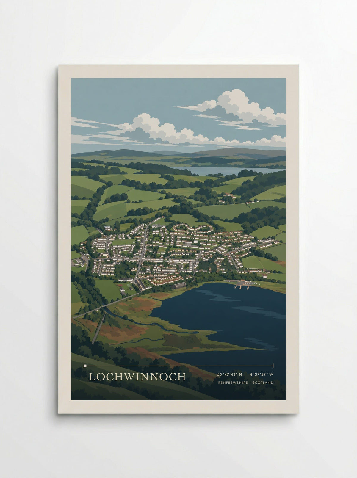 Lochwinnoch, Renfrewshire | Travel Poster - Poster
