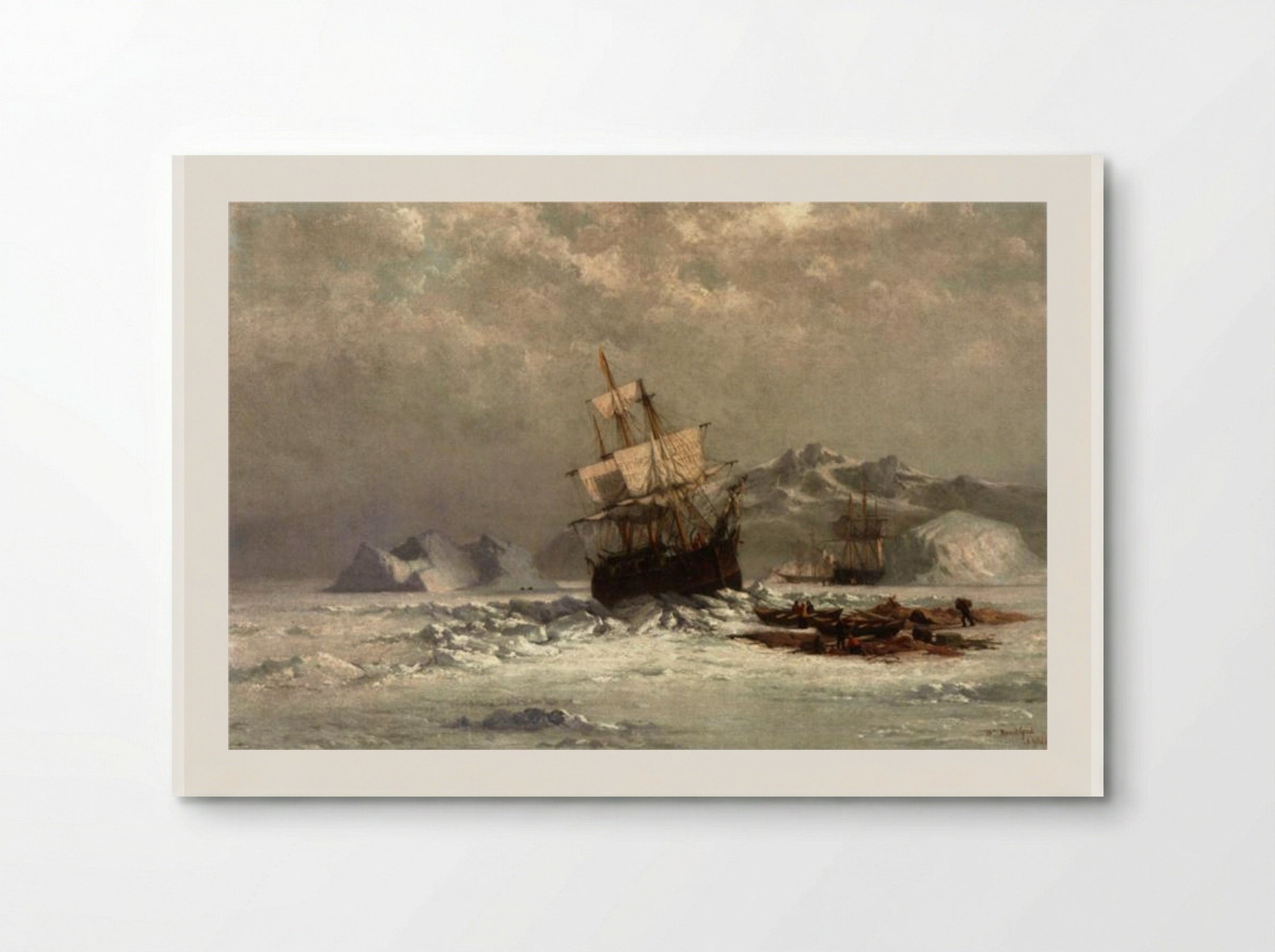 Locked in Ice - William Bradford - Poster