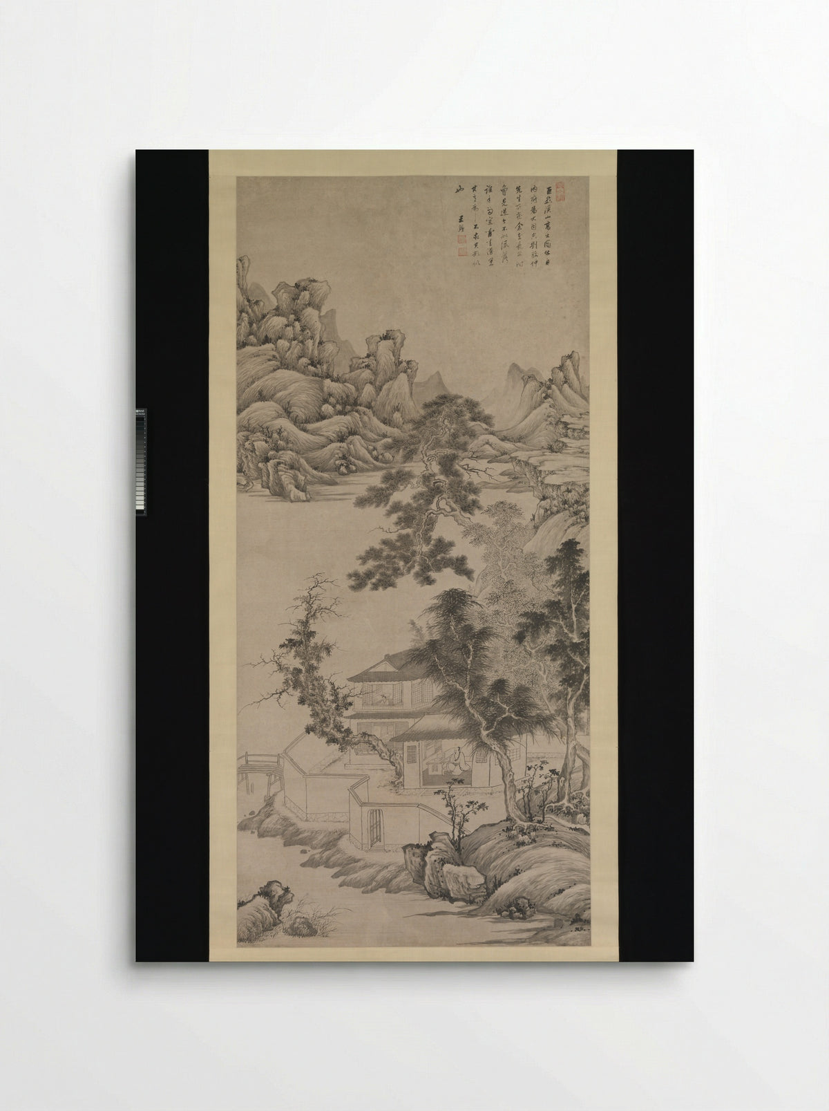 Lofty Scholar among Streams and Mountains, in the manner of Juran - Wang Jian - Poster