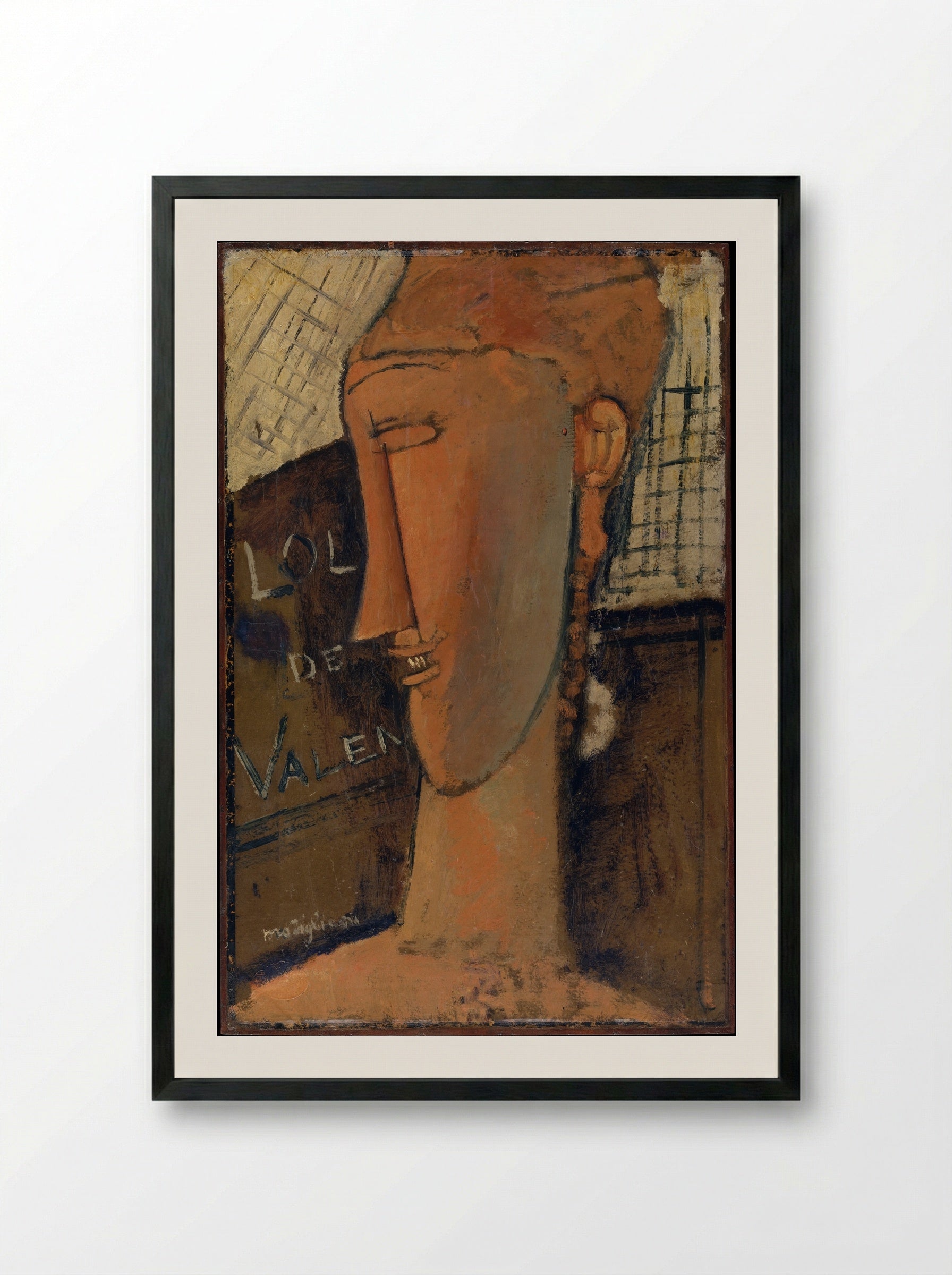 Lola de Valence - Amedeo Modigliani - Framed Print Black