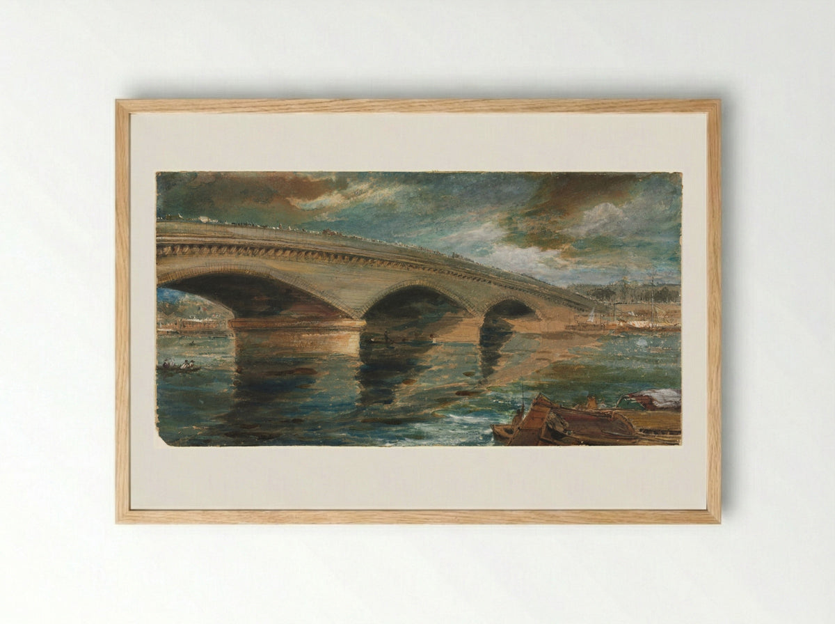 London Bridge - James Holland - Framed Print Wood