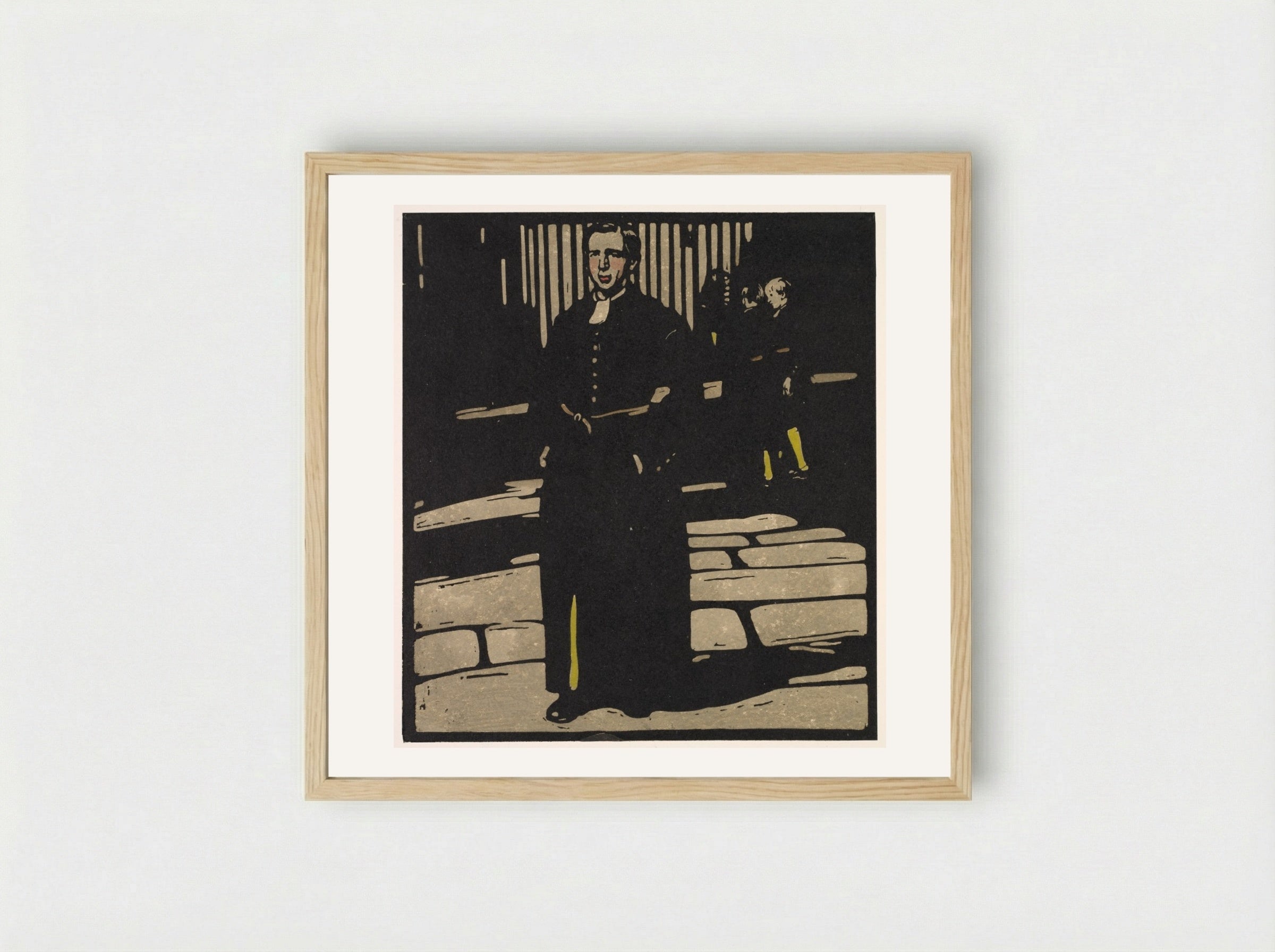 London Types: Bluecoat Boy - William Nicholson - Framed Print Wood