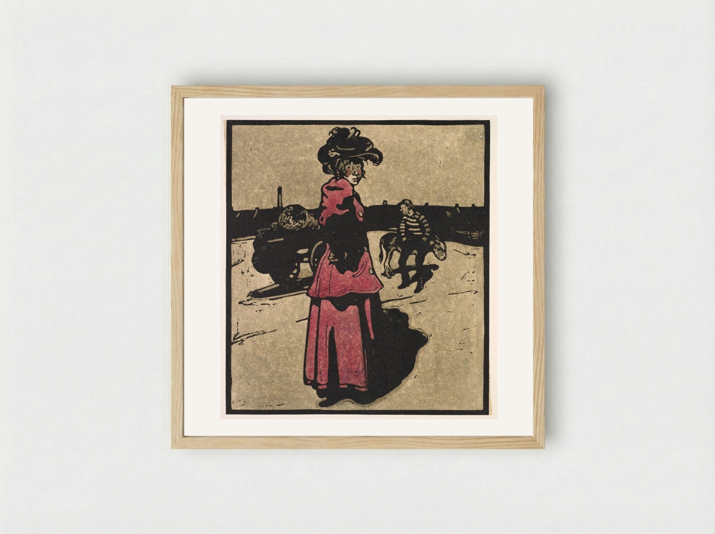 London Types: Coster - William Nicholson - Framed Print Wood