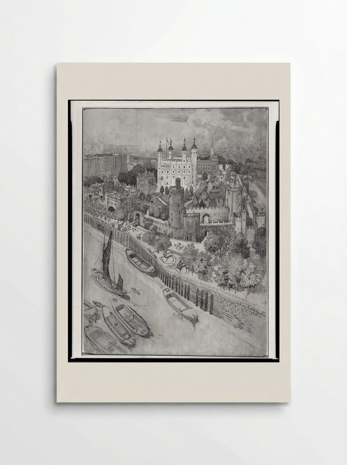 London from the River - Joseph Pennell - Poster
