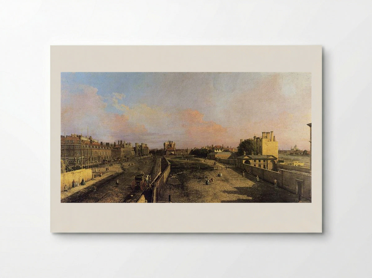 London: Whitehall and the Privy Garden from Richmond House - Canaletto - Poster