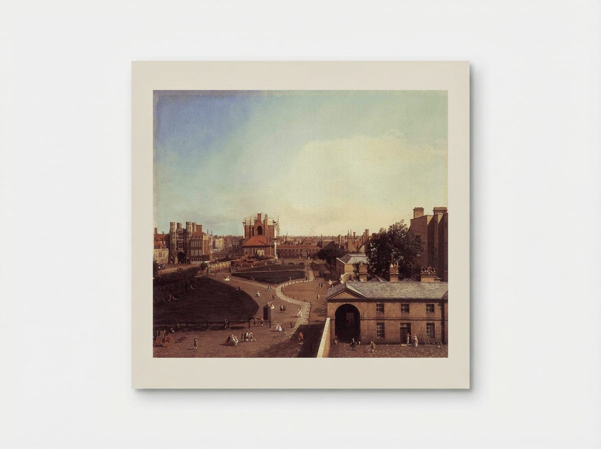 London: Whitehall and the Privy Garden from Richmond House - Canaletto - Poster