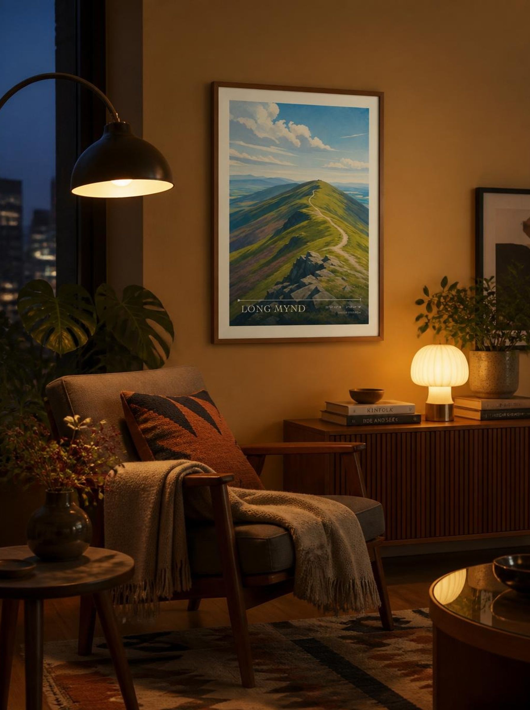Long Mynd United Kingdom Travel Poster - Lifestyle