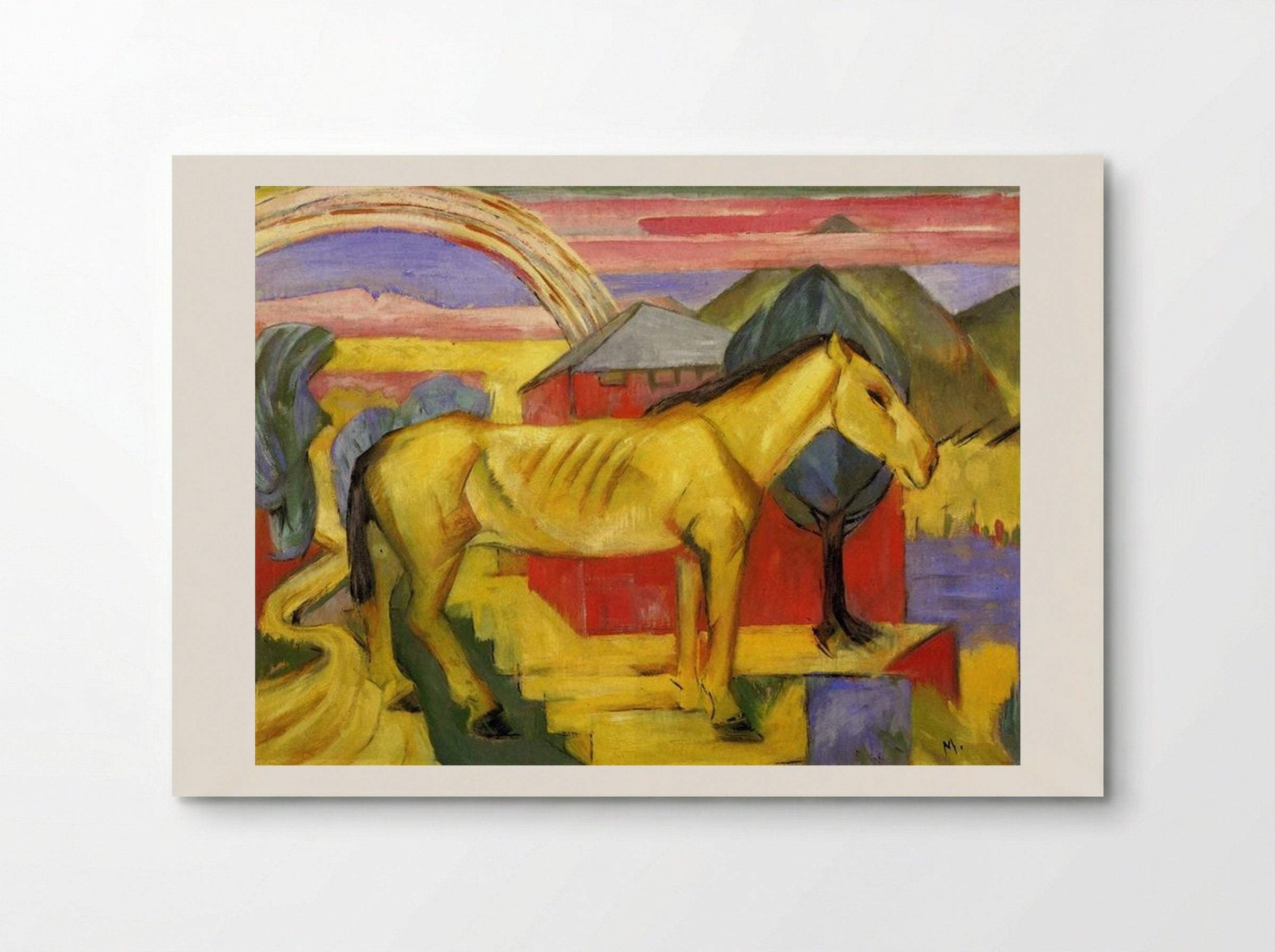Long Yellow Horse - Franz Marc - Poster