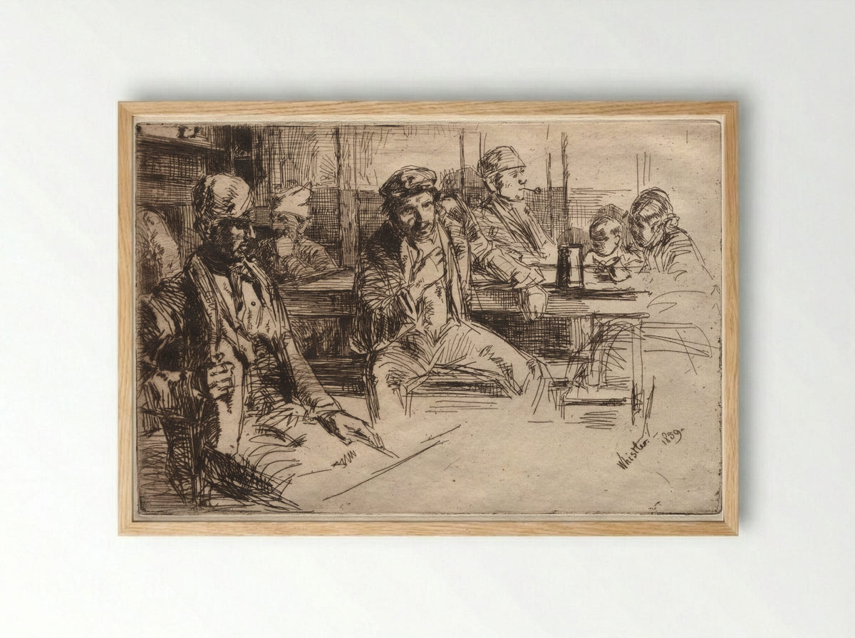 Longshoremen - James McNeill Whistler - Framed Print Wood