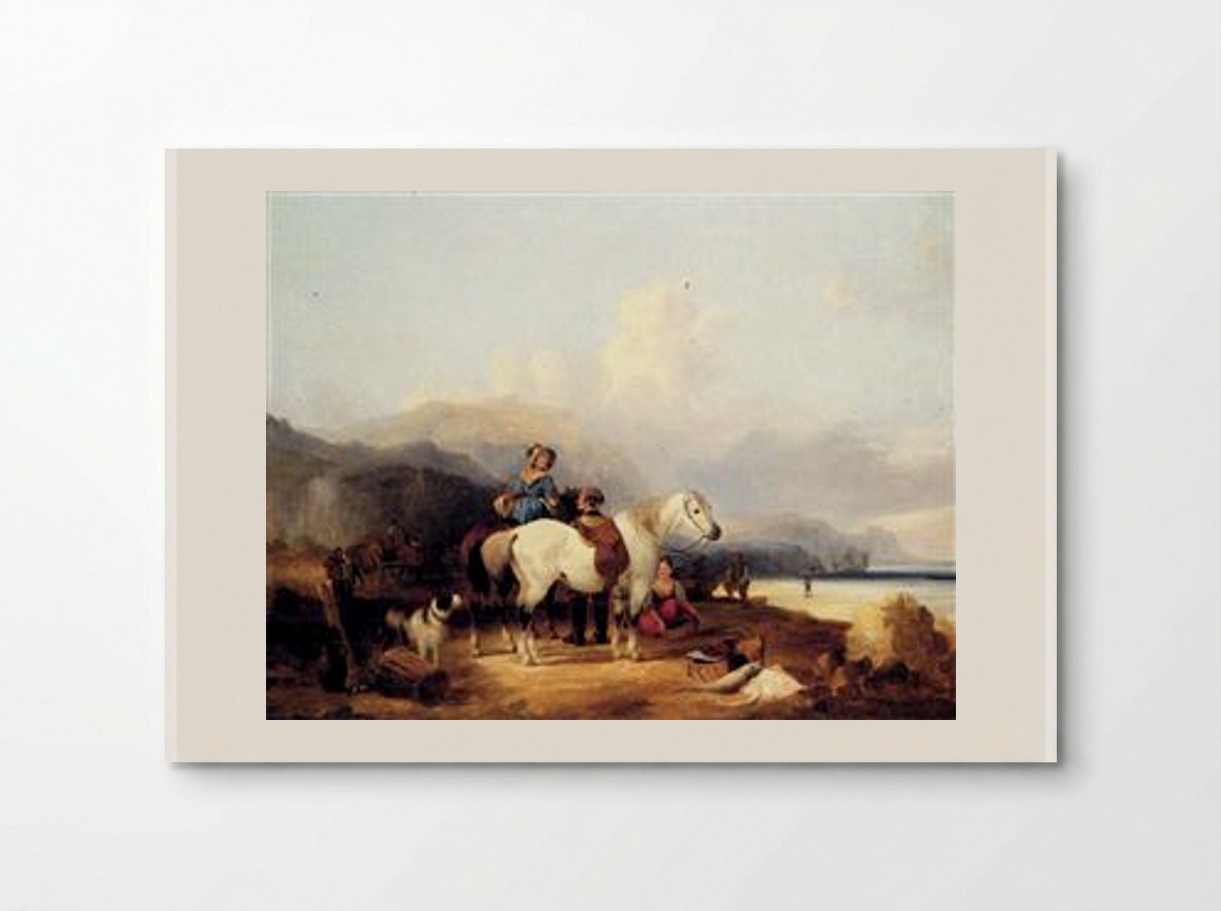 Looking Out To Sea - William Shayer - Poster