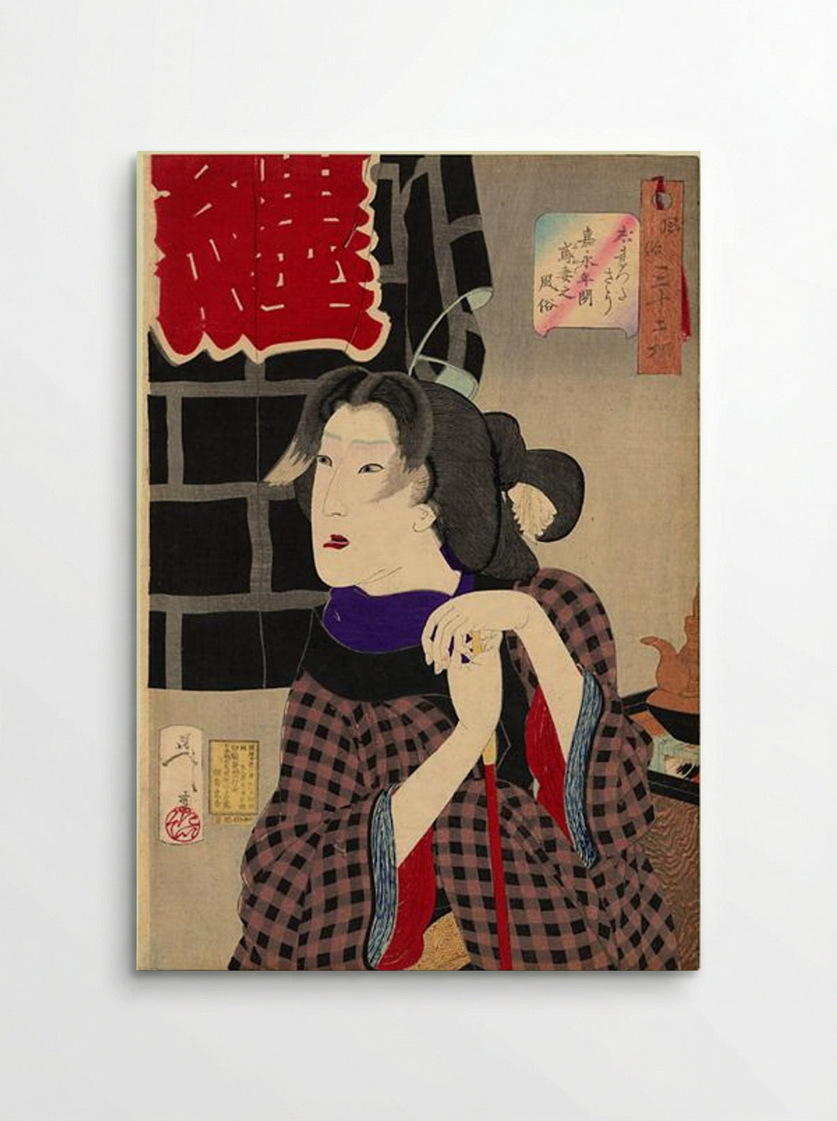 Looking as if somebody is about to arrive - Tsukioka Yoshitoshi - Poster