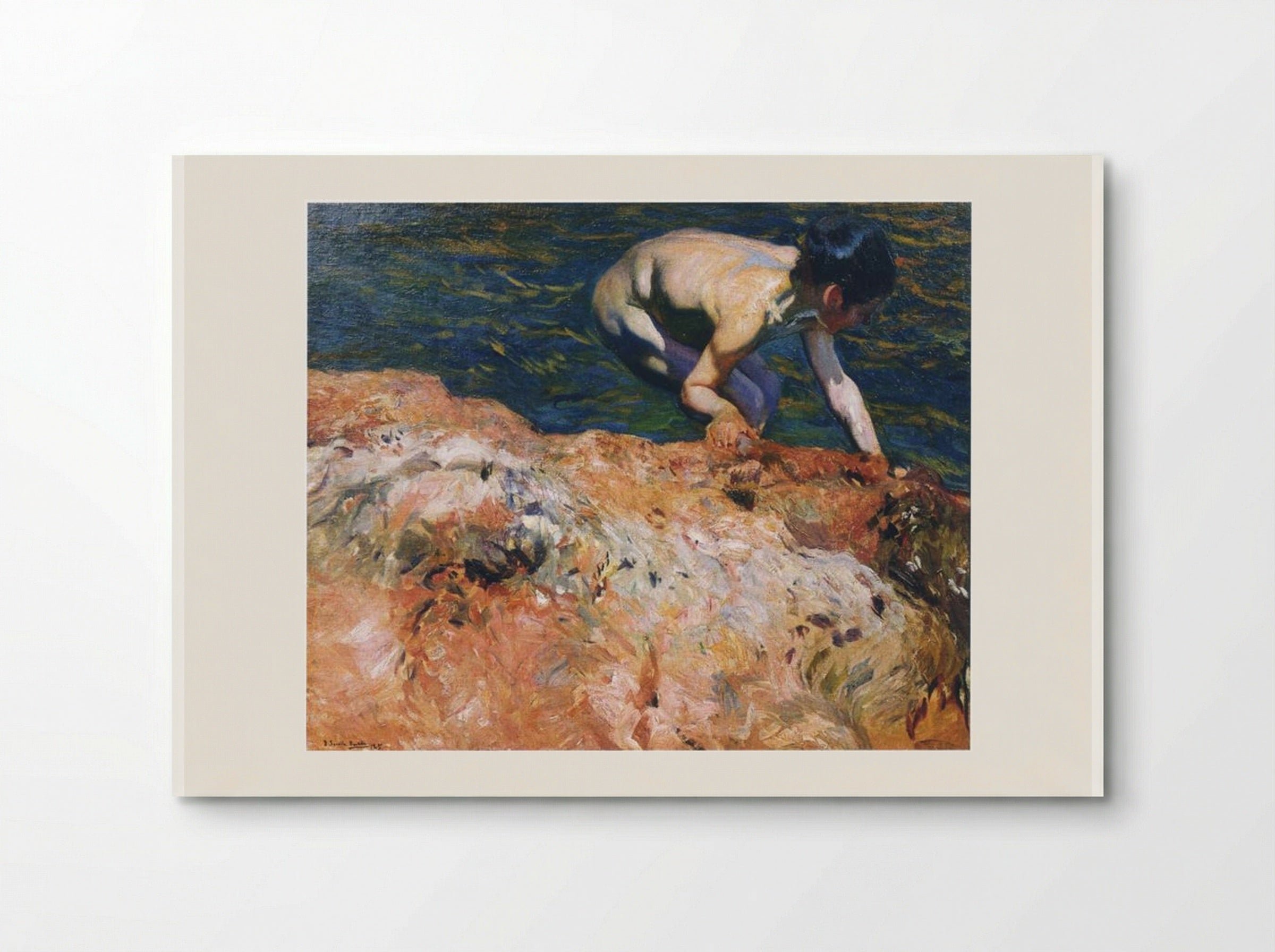 Looking for Shellfish - Joaquín Sorolla - Poster