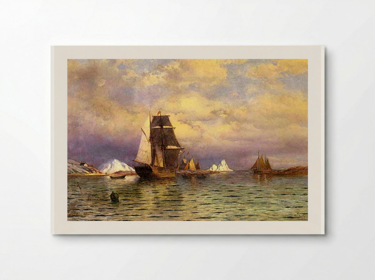 Looking out of Battle Harbor - William Bradford - Poster