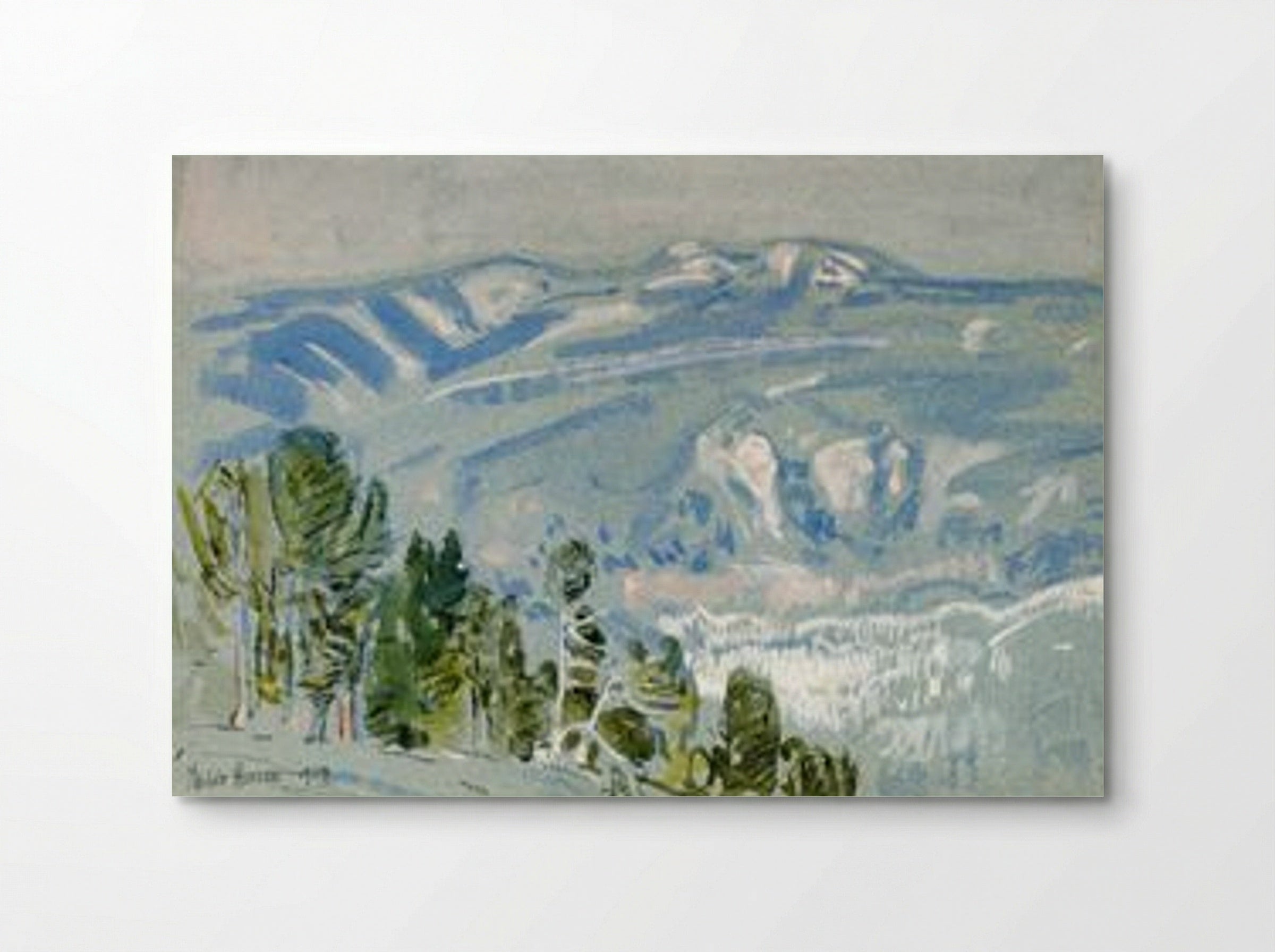 Looking towards Mount Adams from Mount Hood - Childe Hassam - Poster