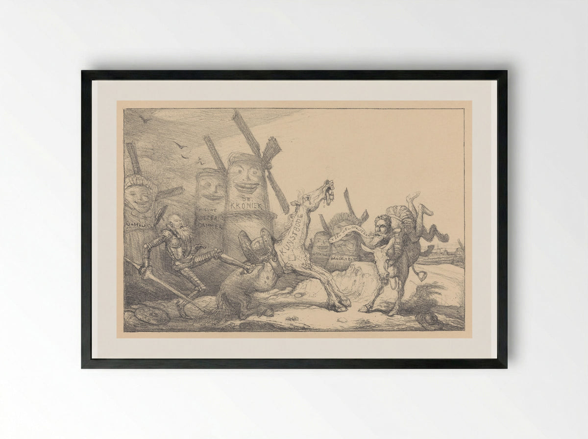 Loos alarm - Marius Bauer - Framed Print Black