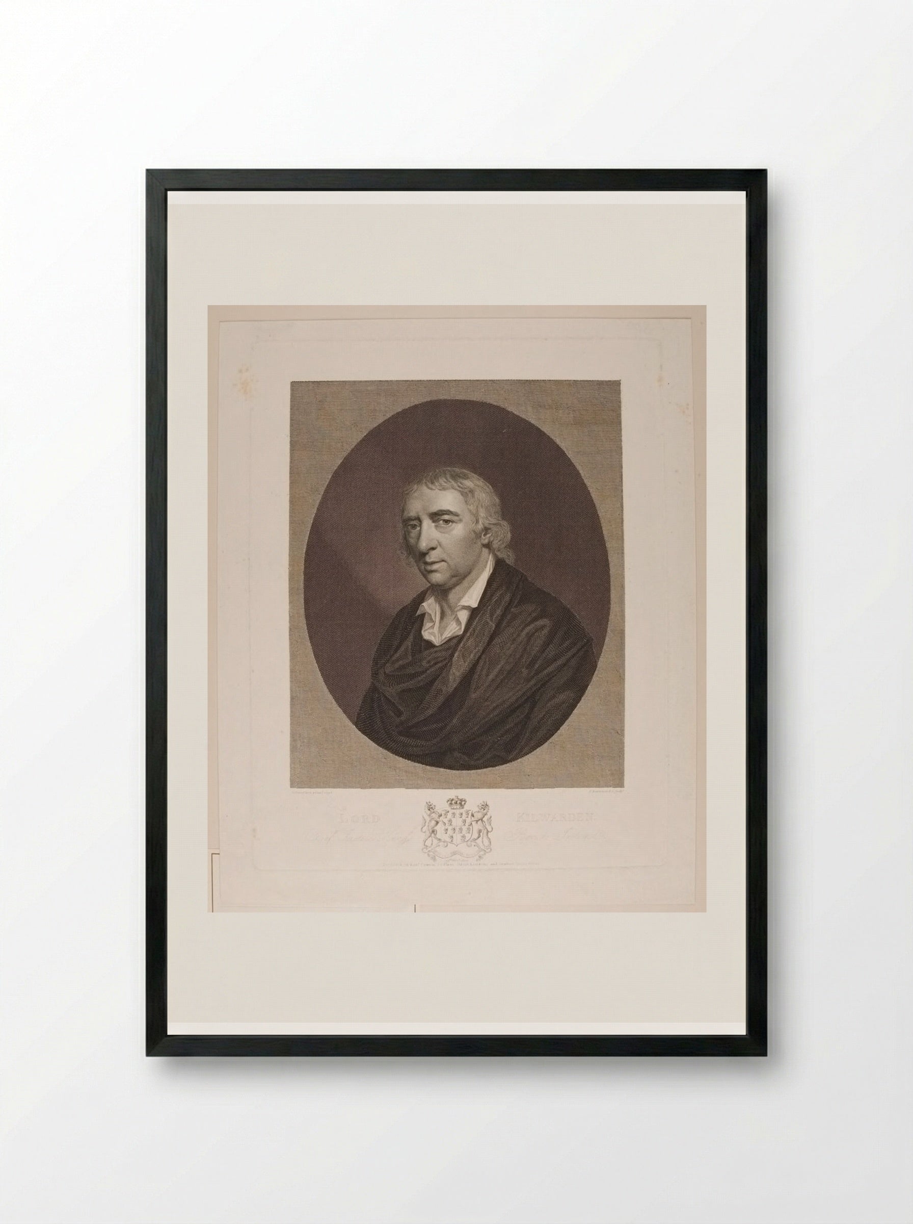 Lord Kilwarden - Francesco Bartolozzi - Framed Print Black