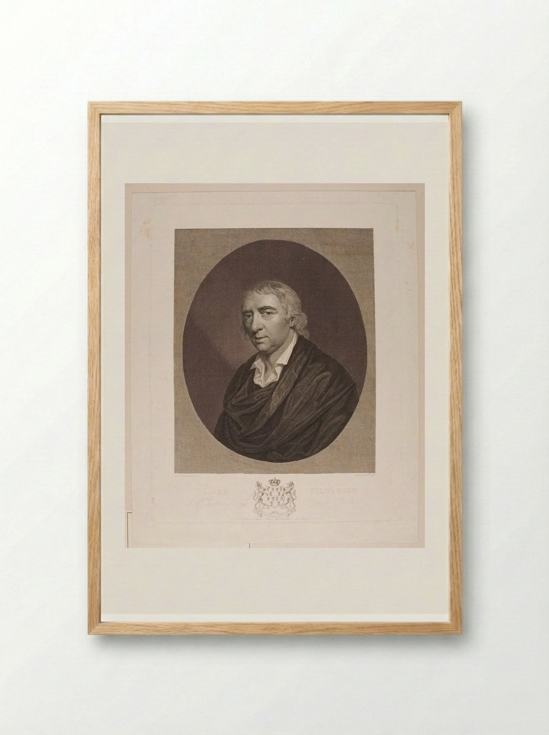 Lord Kilwarden - Francesco Bartolozzi - Framed Print Wood