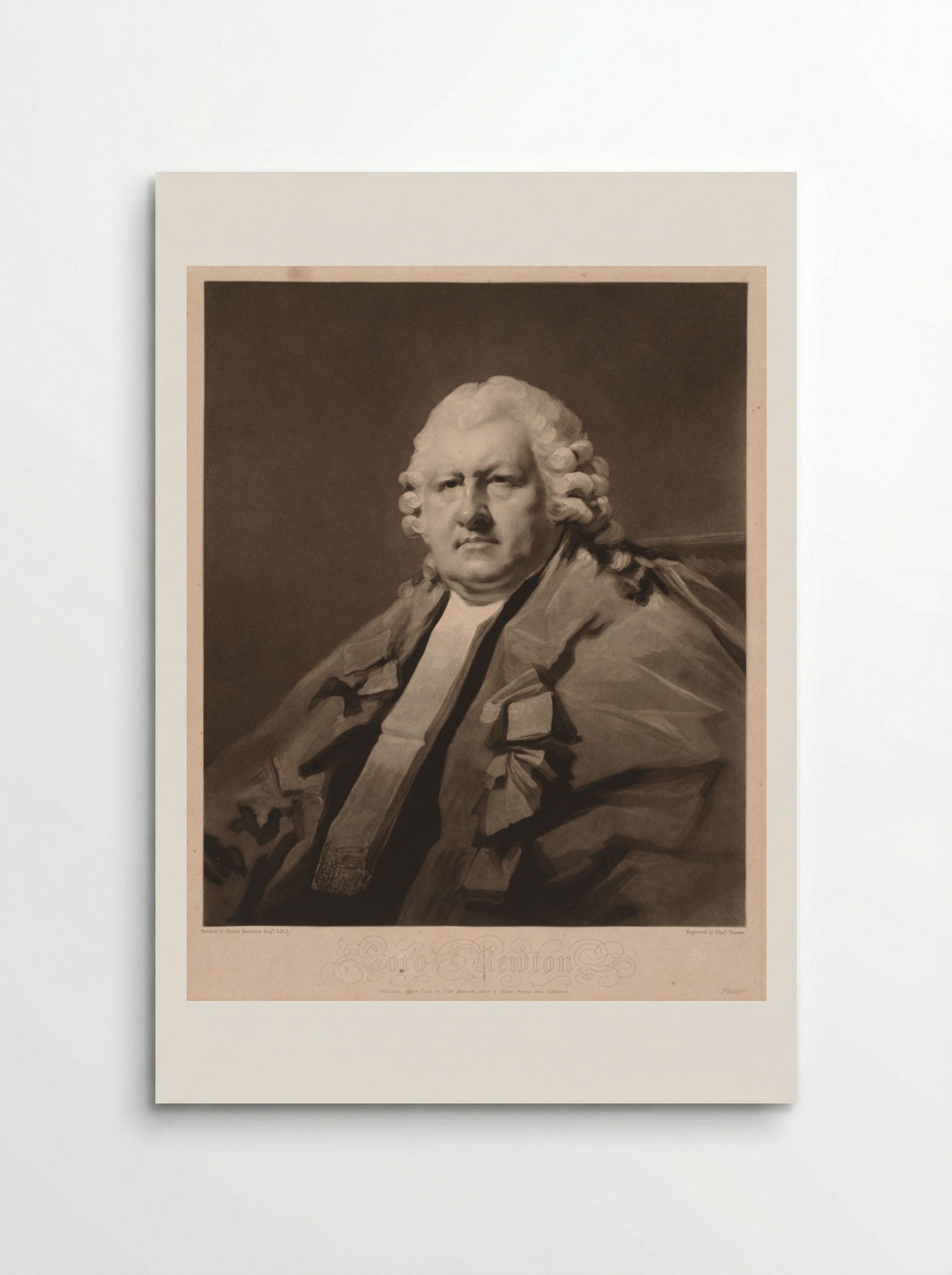 Lord Newton - Charles Turner - Poster