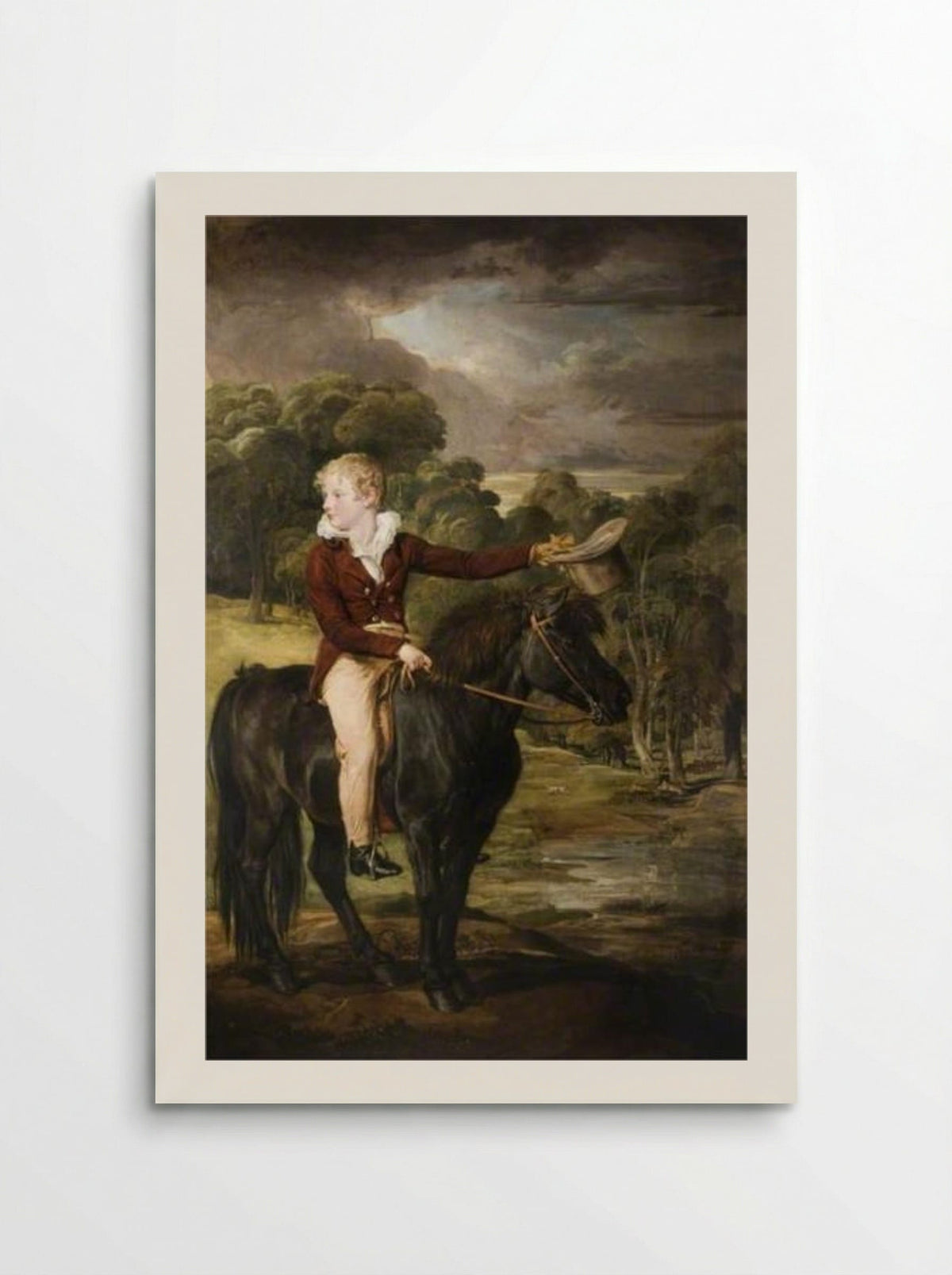Lord Stanhope, Riding a Pony - James Ward - Poster