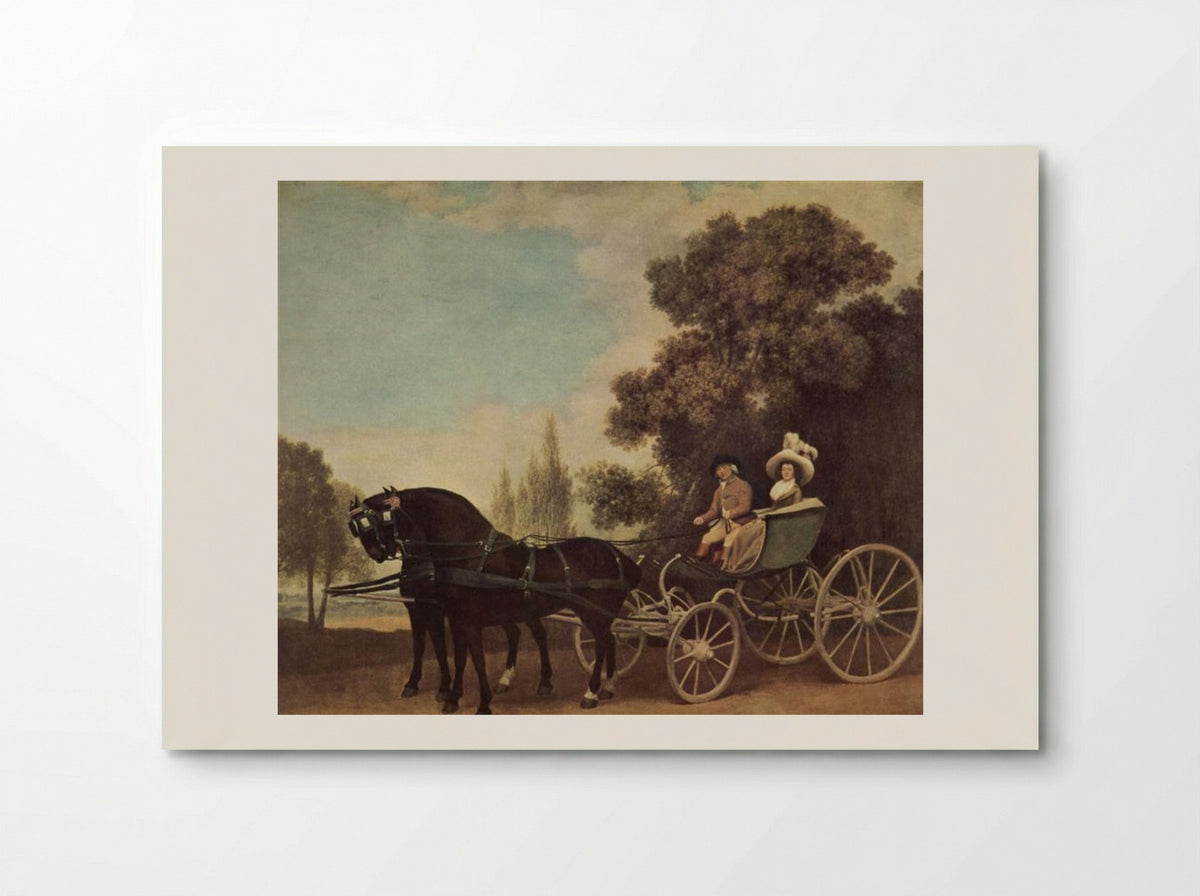 Lord and Lady in a Phaeton - George Stubbs - Poster