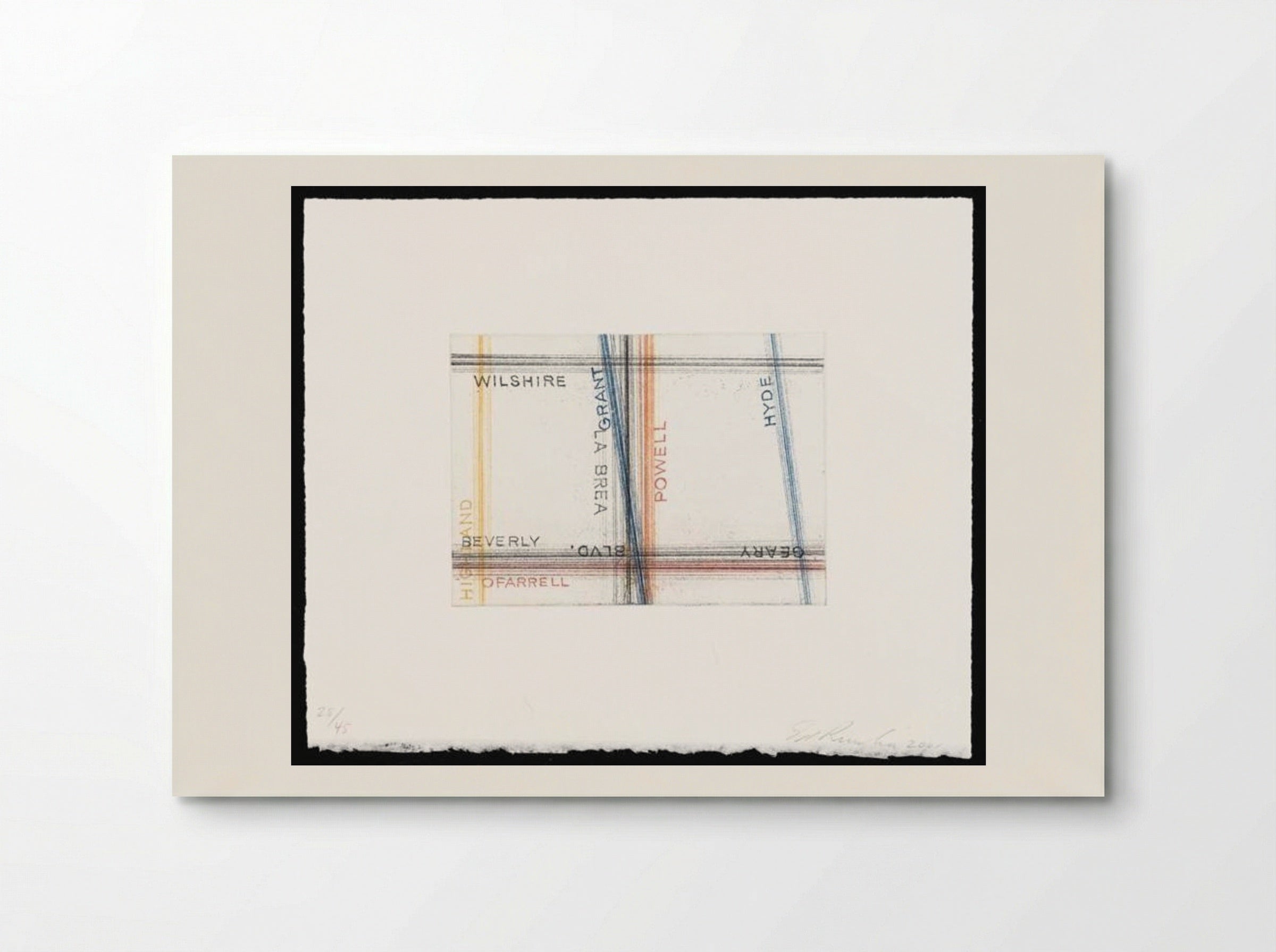 Los Francisco San Angeles - Edward Ruscha - Poster
