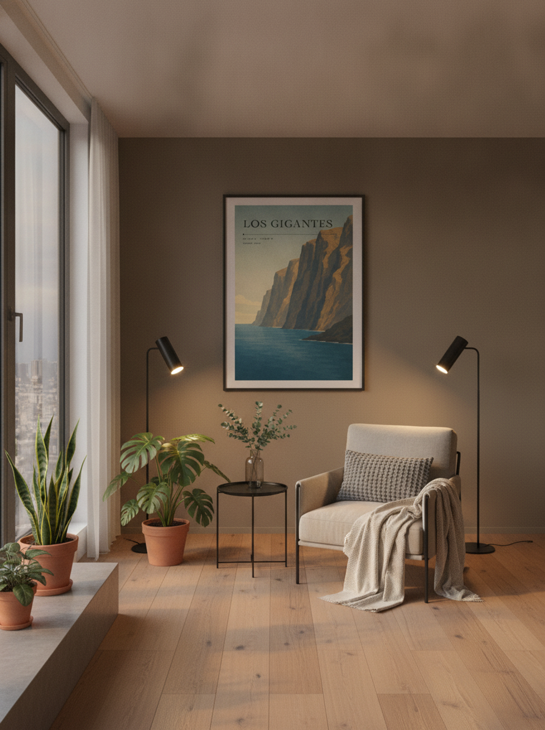 Los Gigantes Travel Poster Artwork - Lifestyle