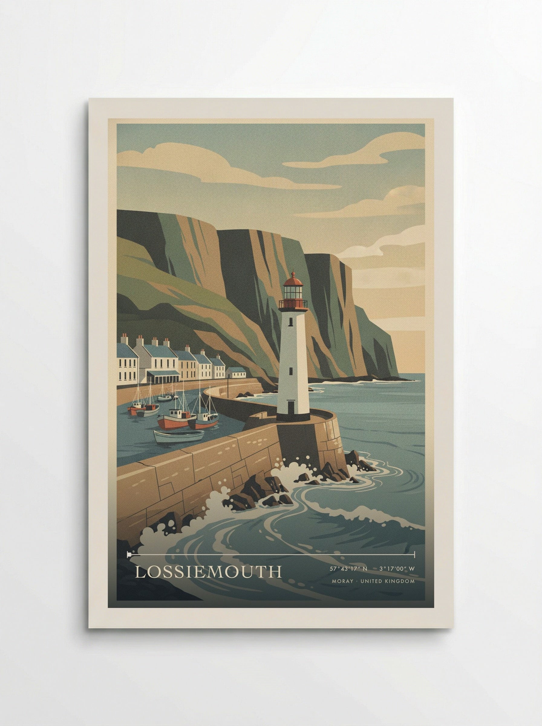 Lossiemouth Moray United Kingdom Travel Poster - Poster
