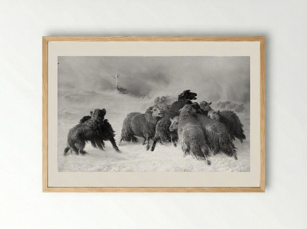 Lost: Souvenir of Auvergne - August Friedrich Albrecht Schenck - Framed Print Wood