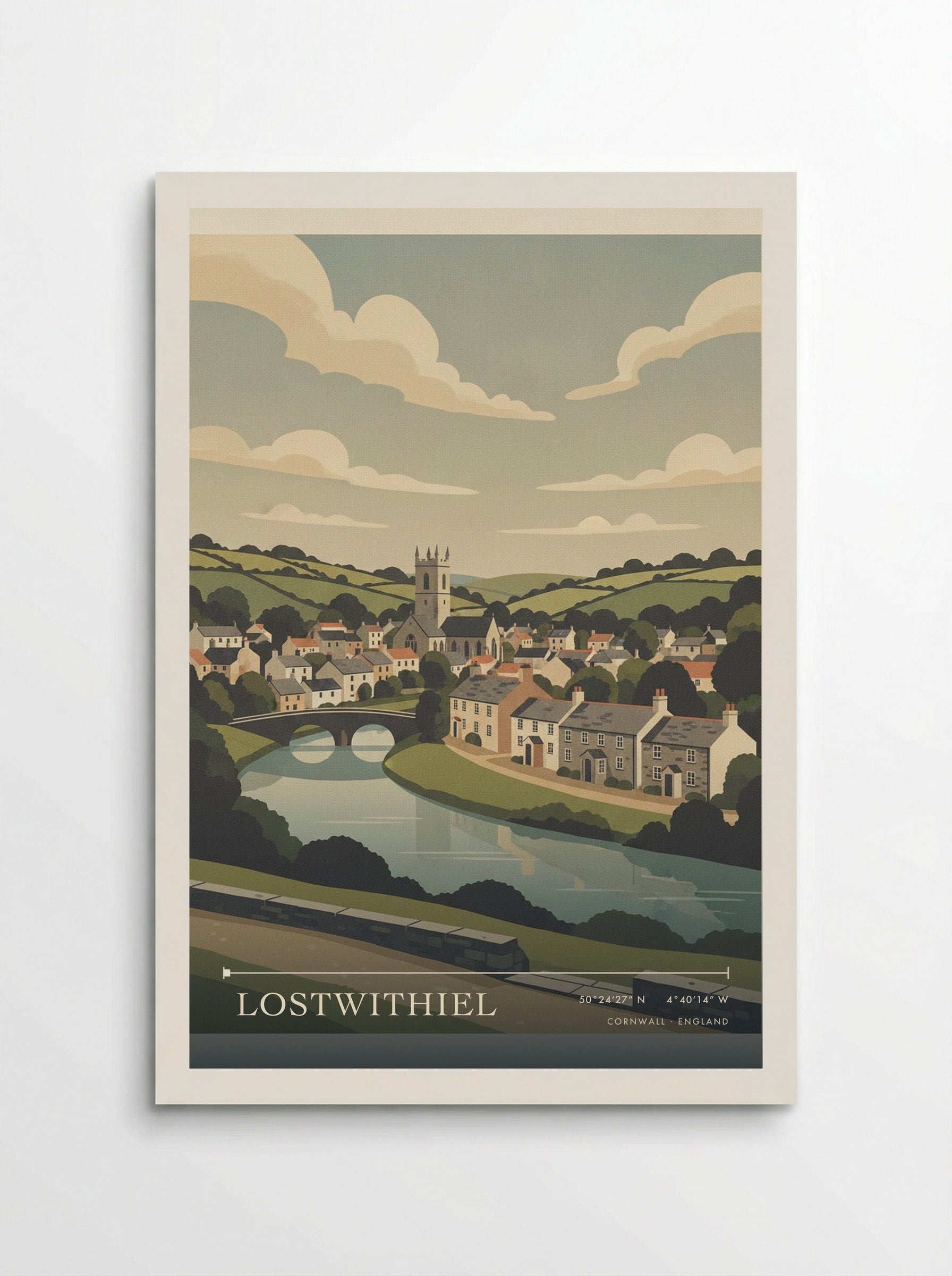 Lostwithiel Cornwall England Travel Poster - Poster