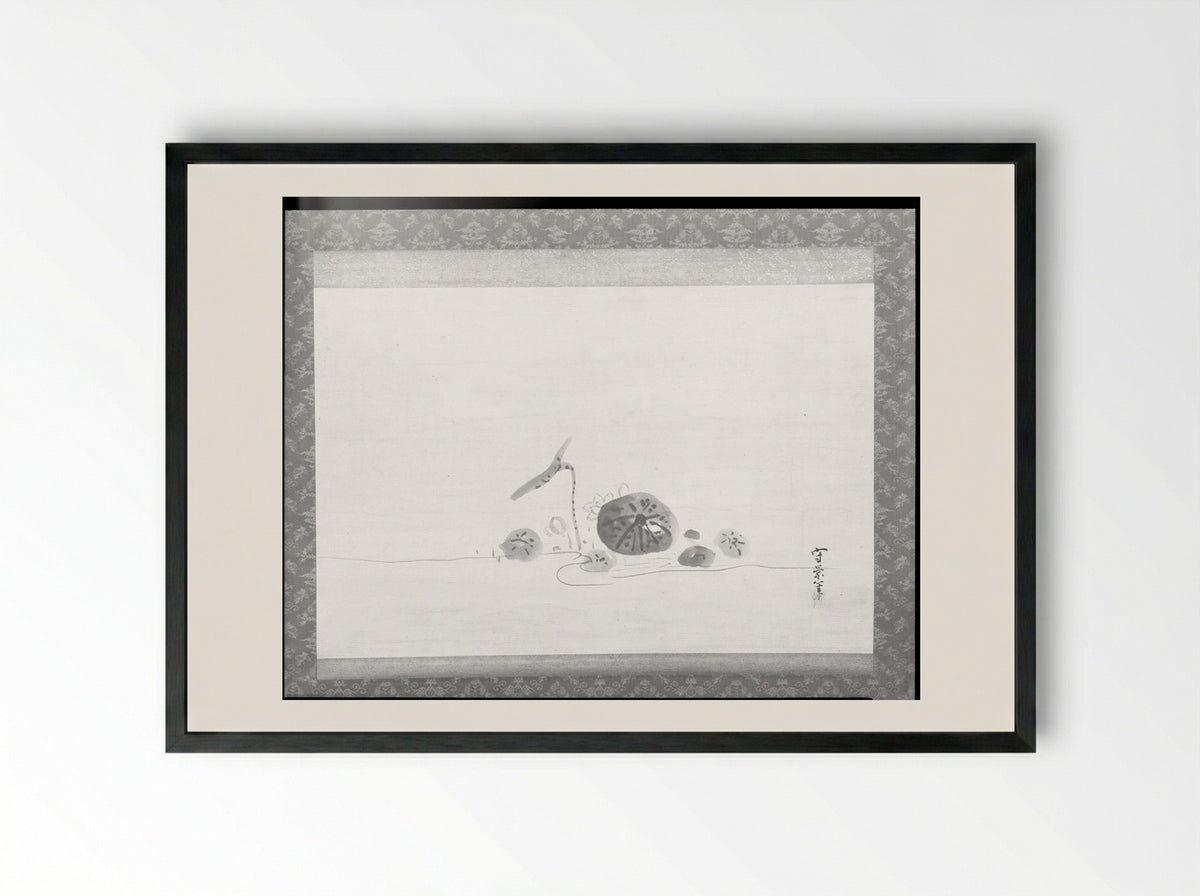 Lotus Pond - Kusumi Morikage - Framed Print Black