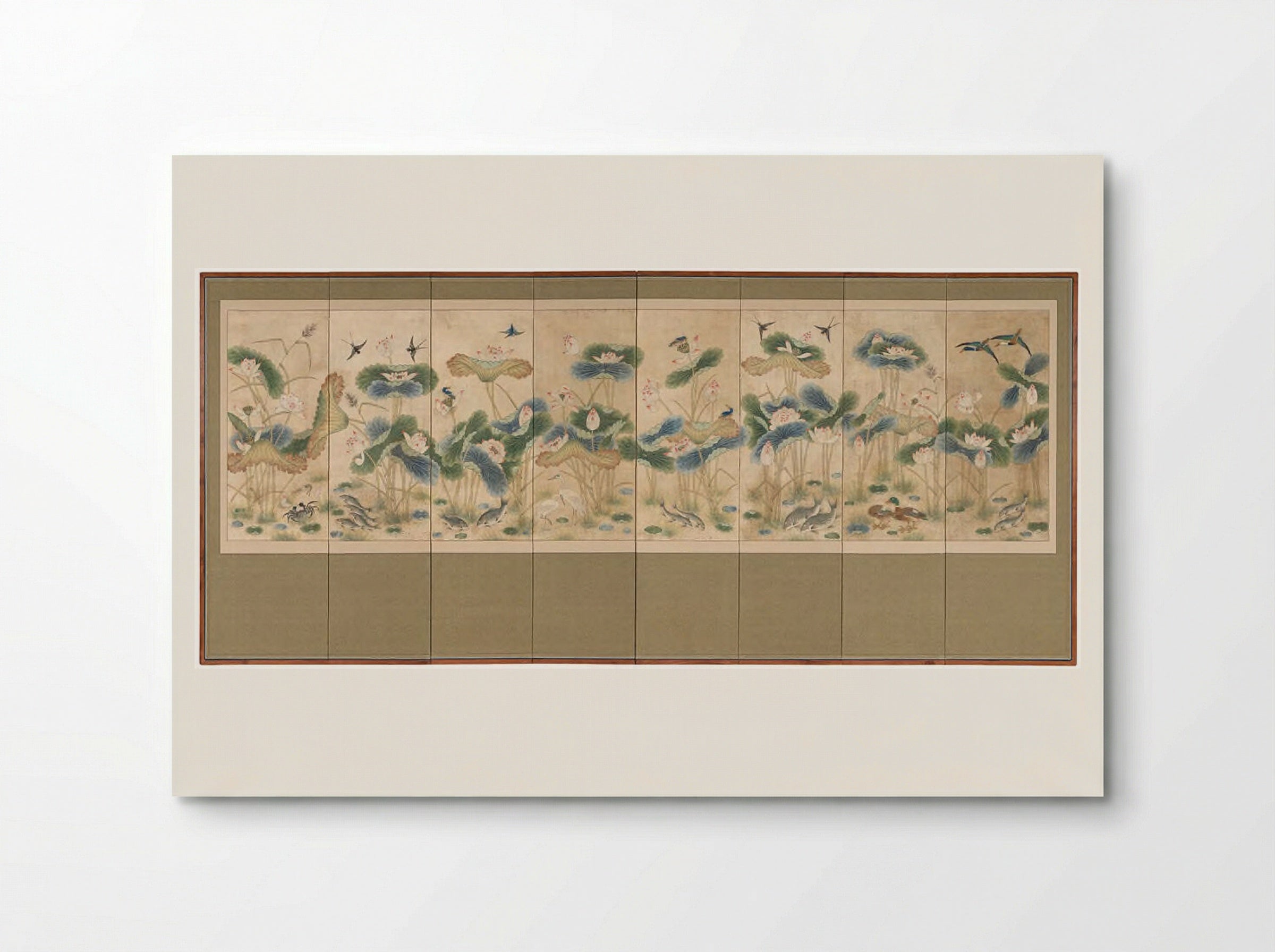 Lotuses and Birds - Unknown Artist - Poster
