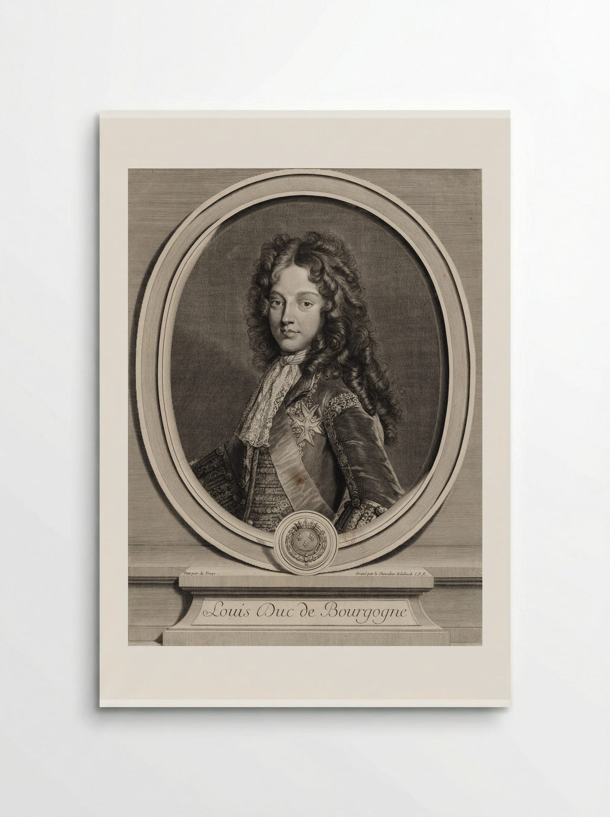 Louis, Duke of Burgundy - Gérard Edelinck - Poster