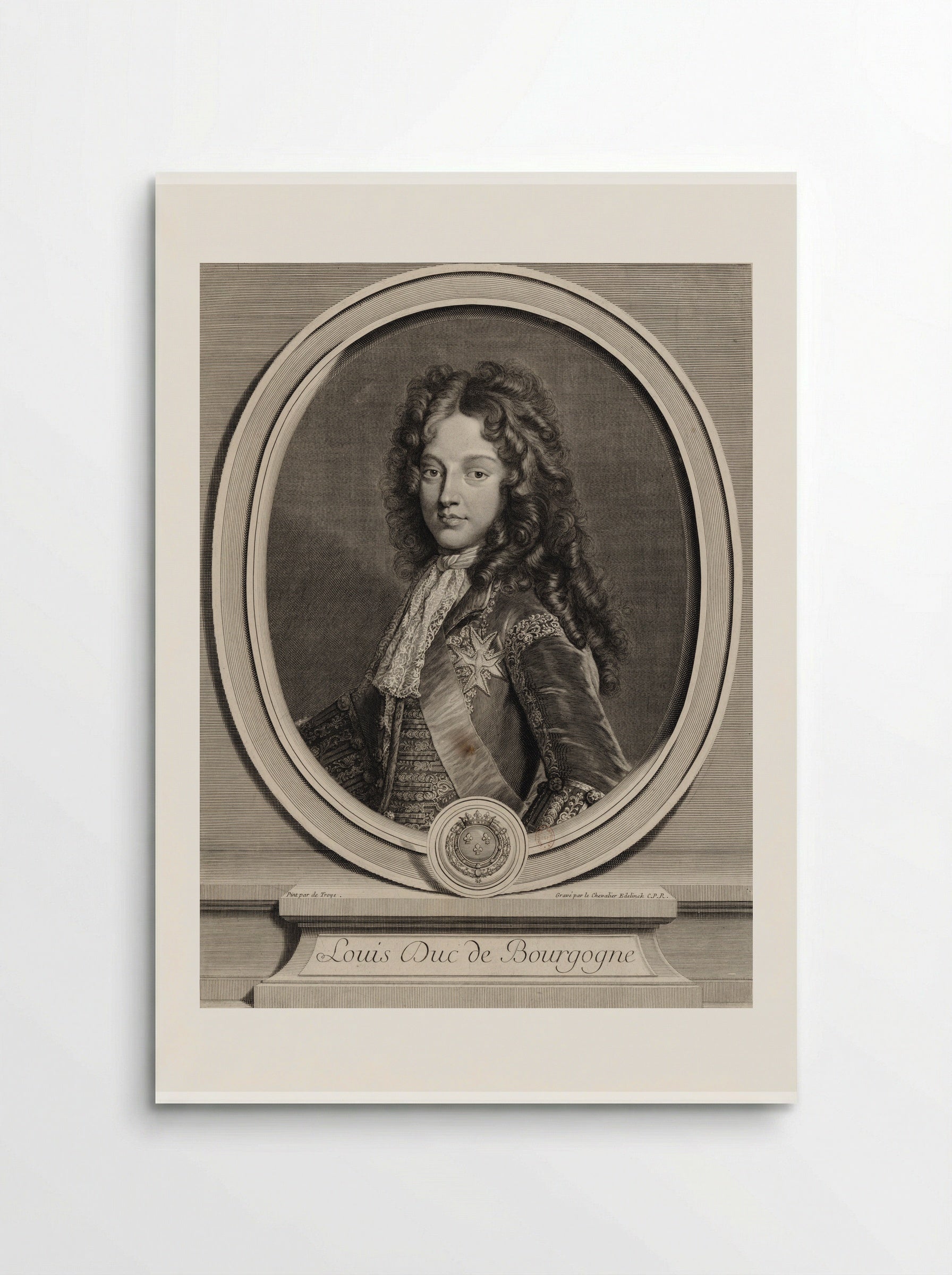 Louis, Duke of Burgundy - Gérard Edelinck - Poster
