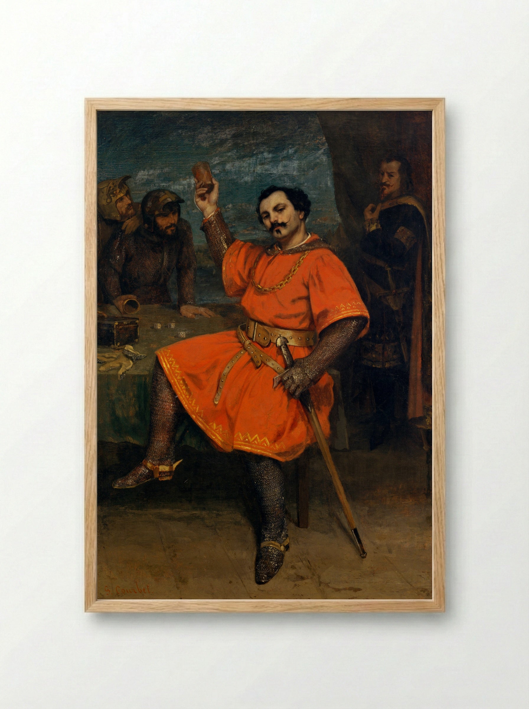 Louis Gueymard as Robert le Diable - Gustave Courbet - Framed Print Wood