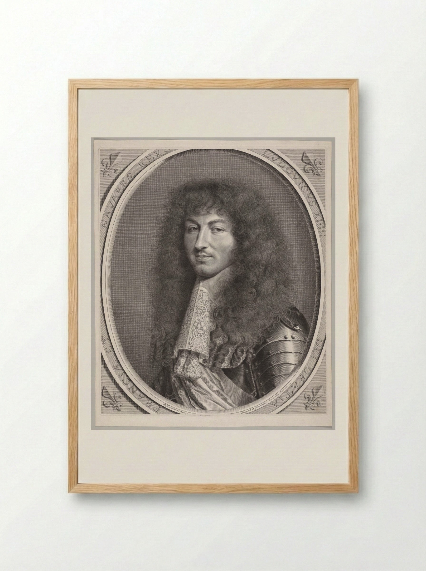 Louis XIV - Robert Nanteuil - Framed Print Wood