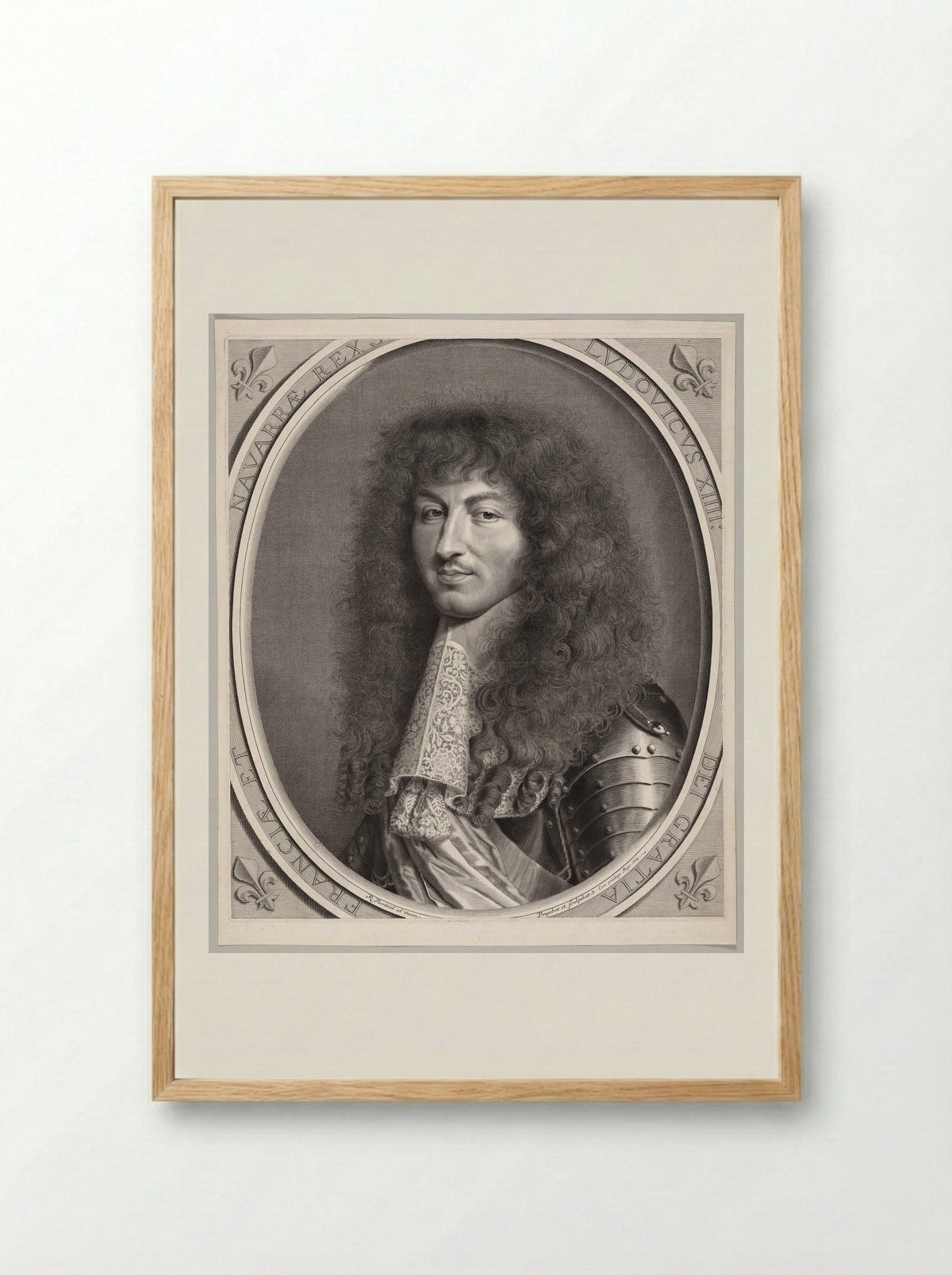 Louis XIV - Robert Nanteuil - Framed Print Wood