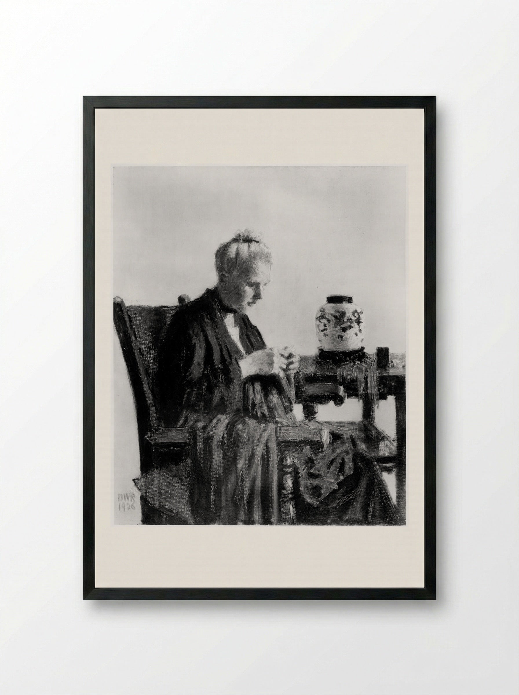 Louise Nathurst - Denman Waldo Ross - Framed Print Black