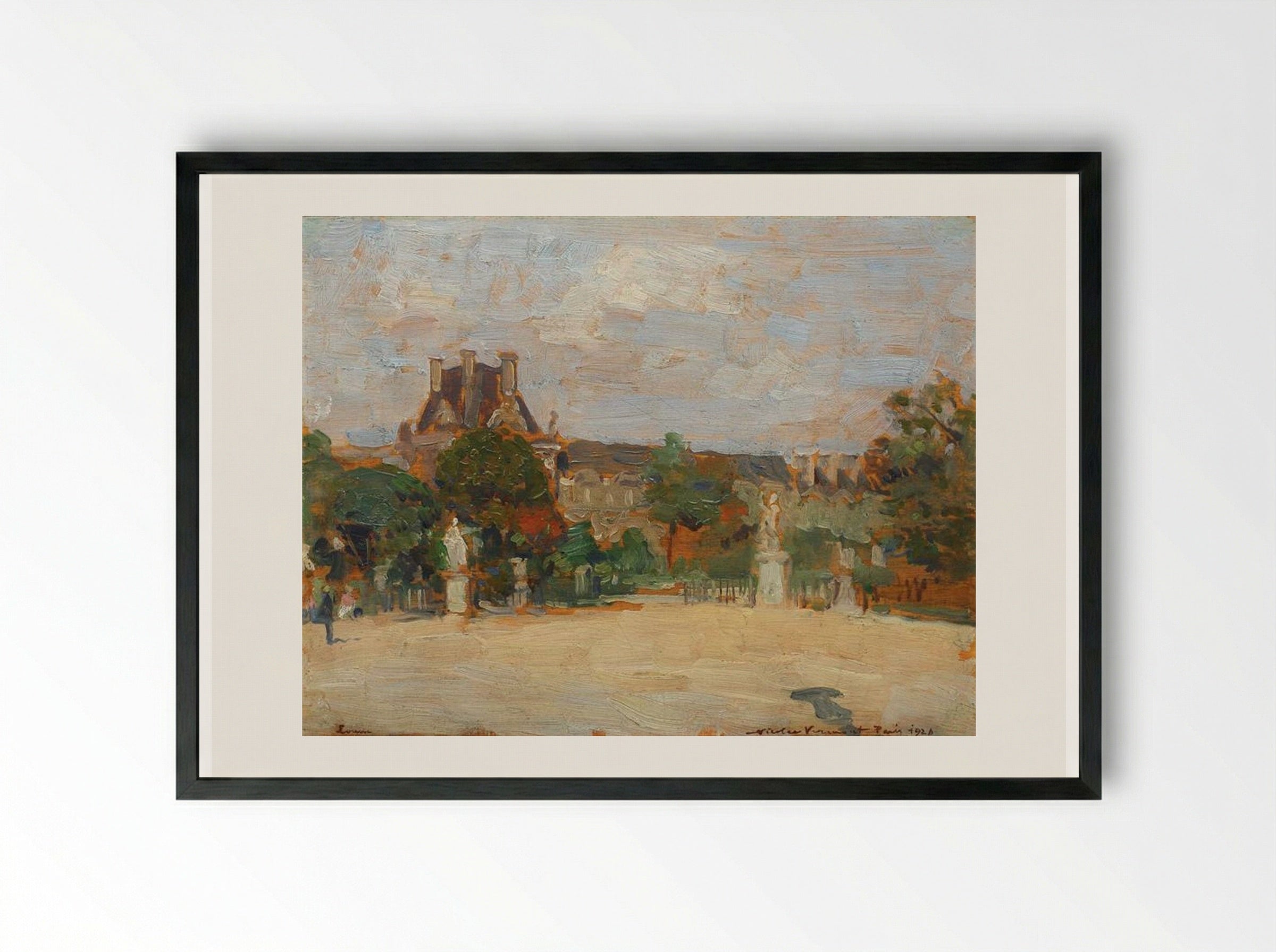 Louvre Entrance - Nicolae Vermont - Framed Print Black