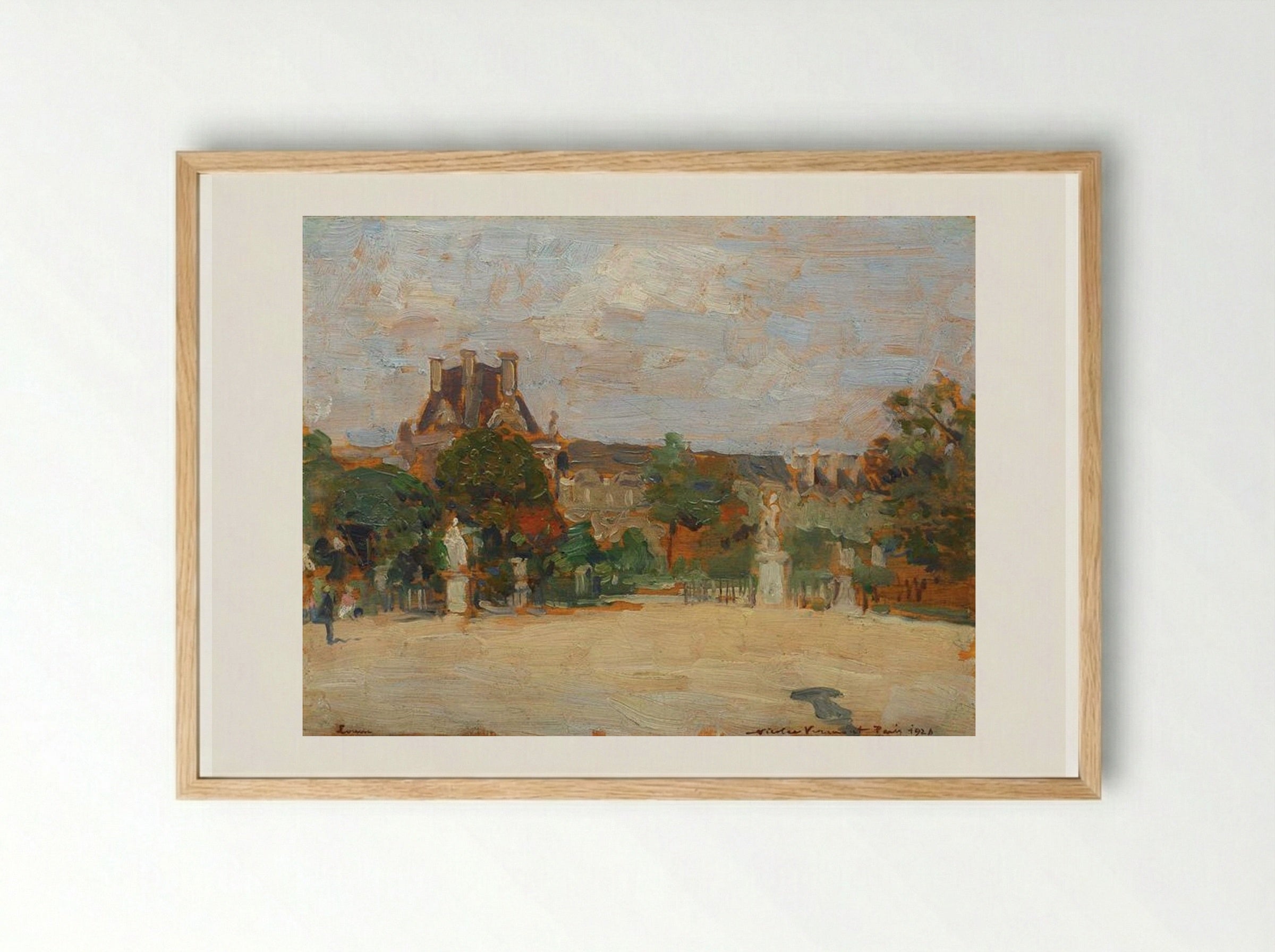 Louvre Entrance - Nicolae Vermont - Framed Print Wood