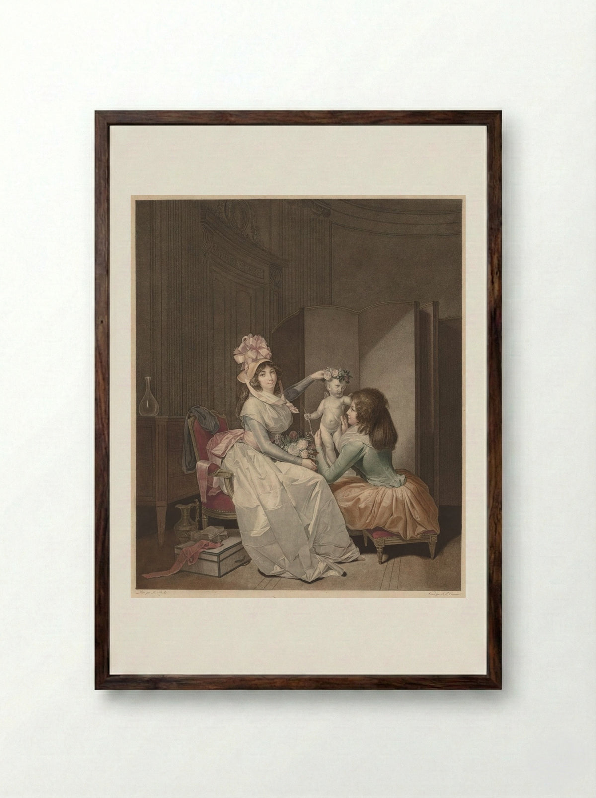 Love Crowned - Frédéric Cazenave - Framed Print Dark Wood