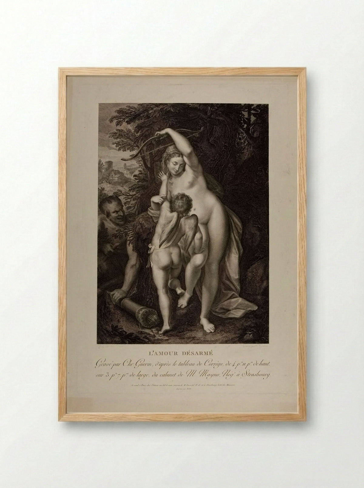 Love Disarmed - Christophe Guérin - Framed Print Wood