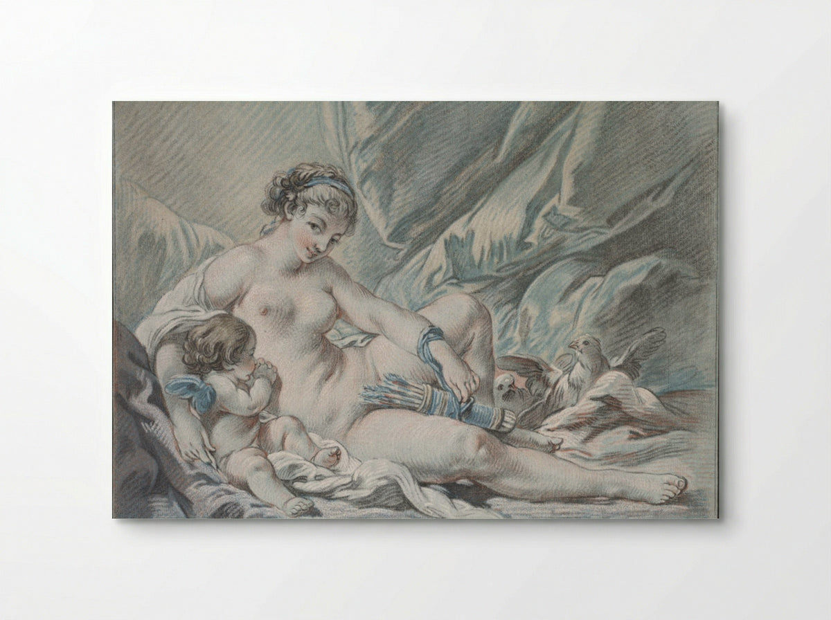 Love Requests Venus to Return His Weapons to Him - Louis-Marin Bonnet - Poster