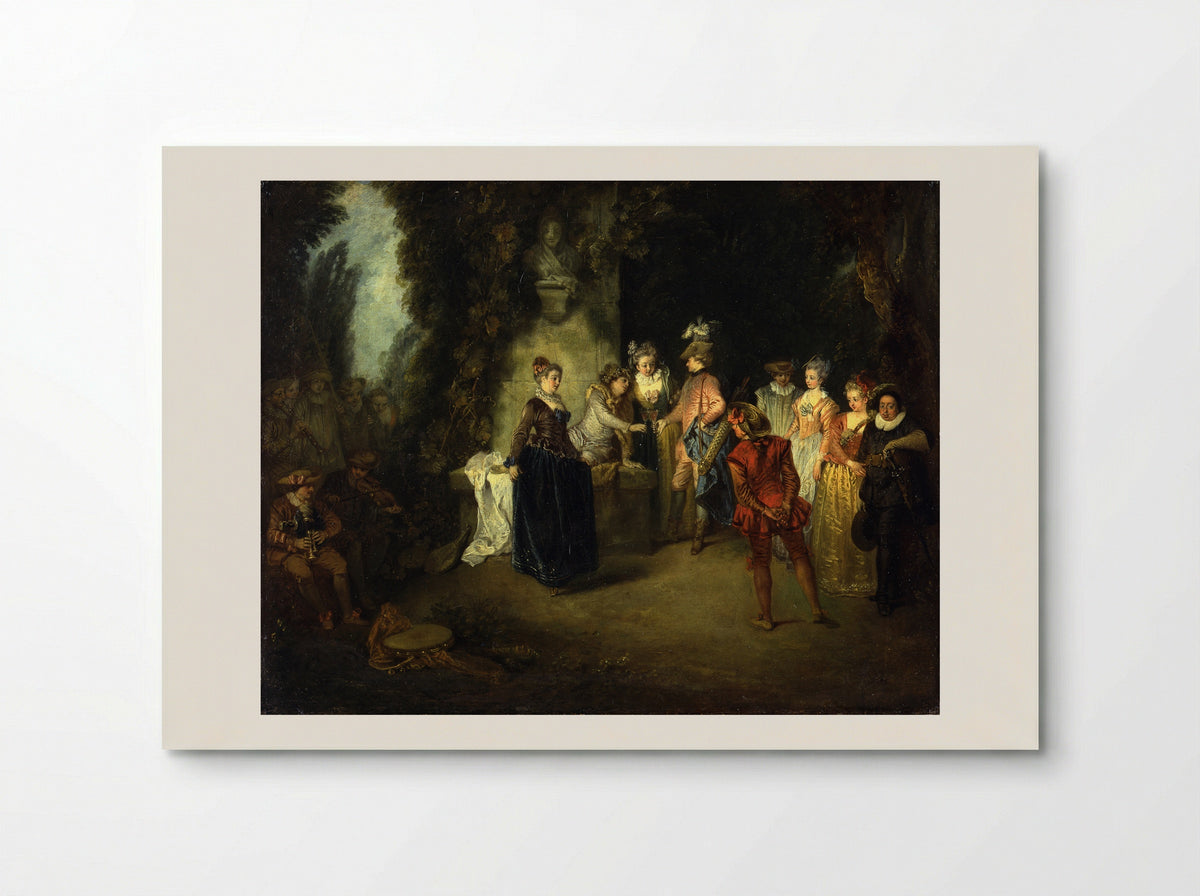 Love in the French Theatre - Antoine Watteau - Poster