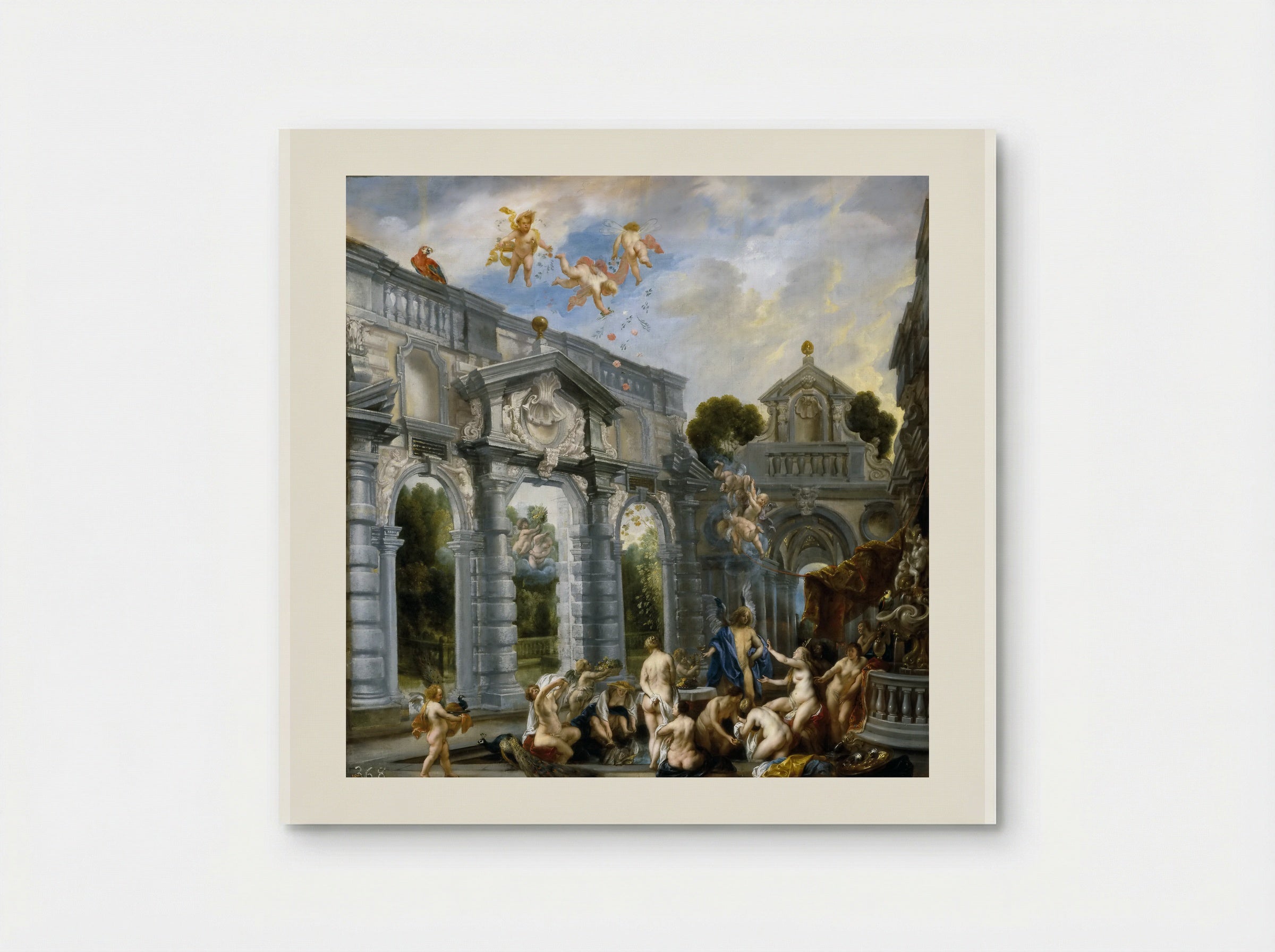 Love of Cupid and Psyche - Jacob Jordaens - Poster