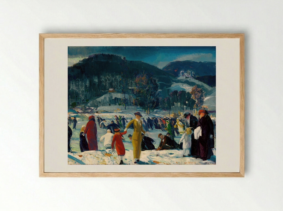 Love of Winter - George Wesley Bellows - Framed Print Wood