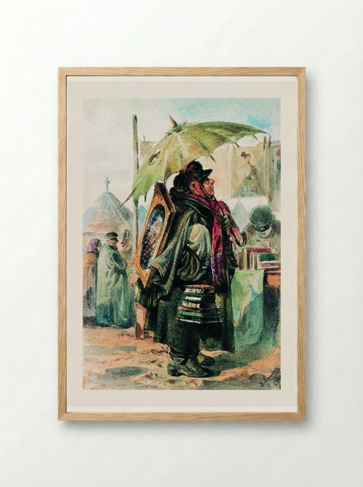 Lover of Antiquity - Vladimir Makovsky - Framed Print Wood
